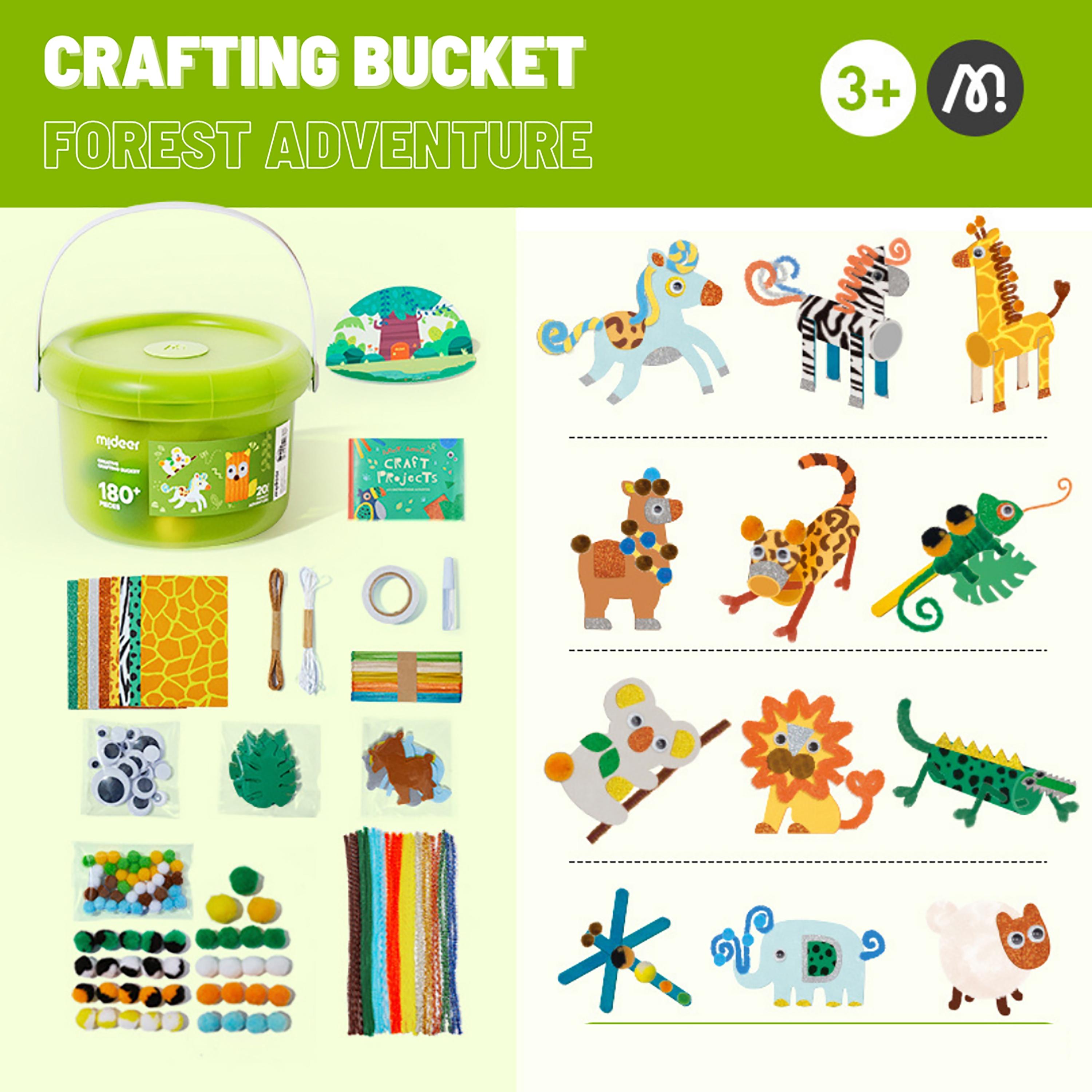 مجموعة دلو الحرف اليدوية (افعلها بنفسك) من ميدير، مغامرة الغابة-school-artsandcrafts-image-4