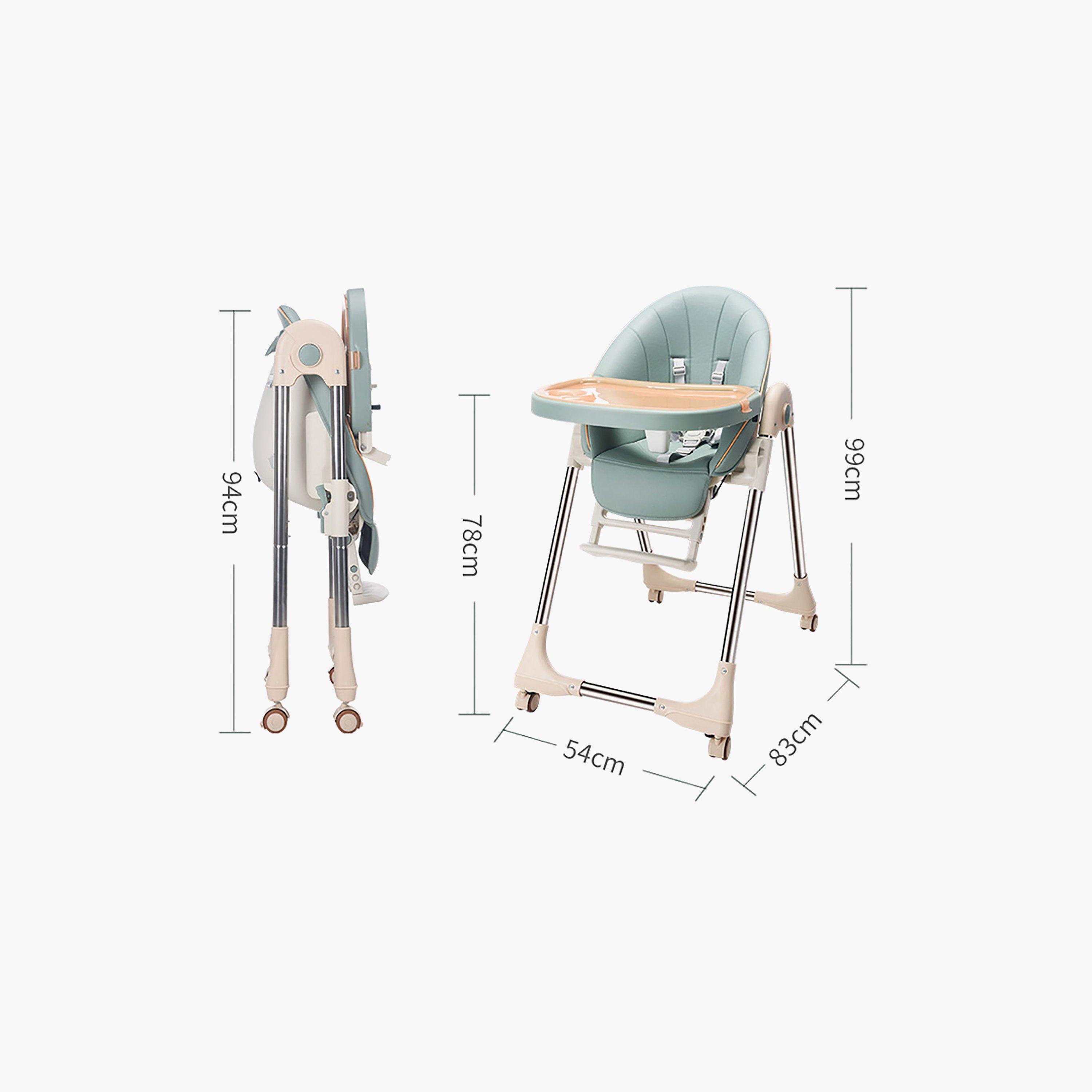 كرسي مرتفع قابل للطي من لافلي بيبي، أخضر داكن-baby-feeding-highchairsandboosters-image-4