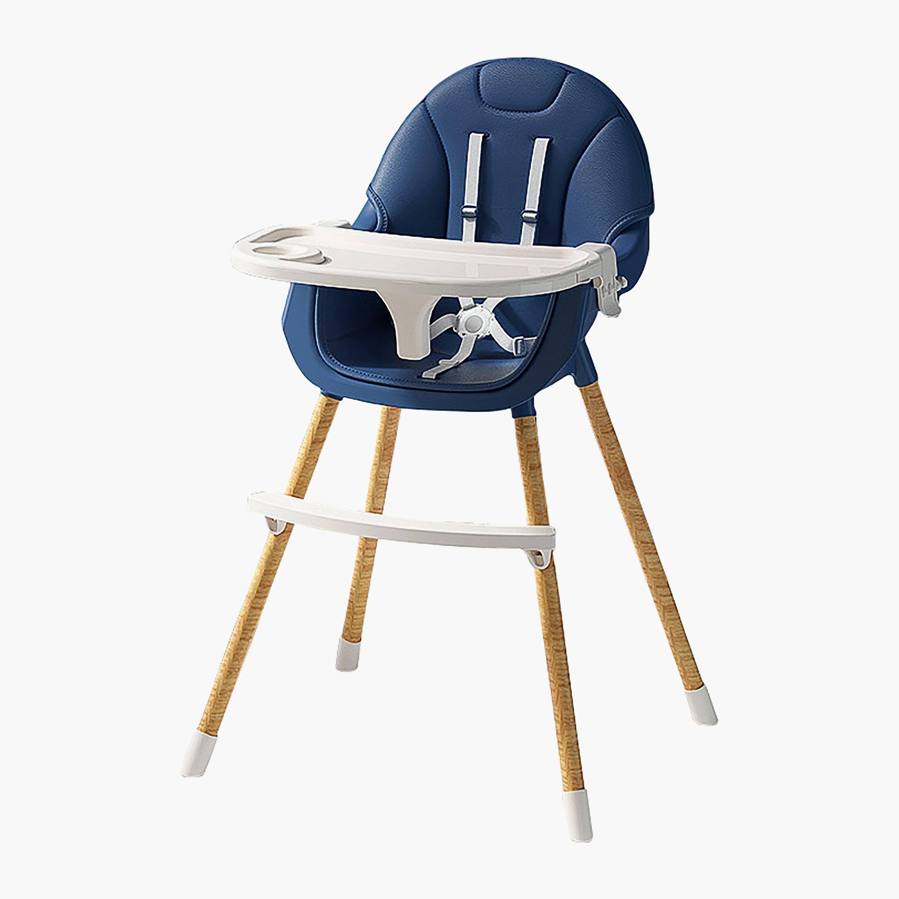 Lovely Baby 2-in-1 Convertible High Chair, Navy Blue-baby-feeding-highchairsandboosters-image-1