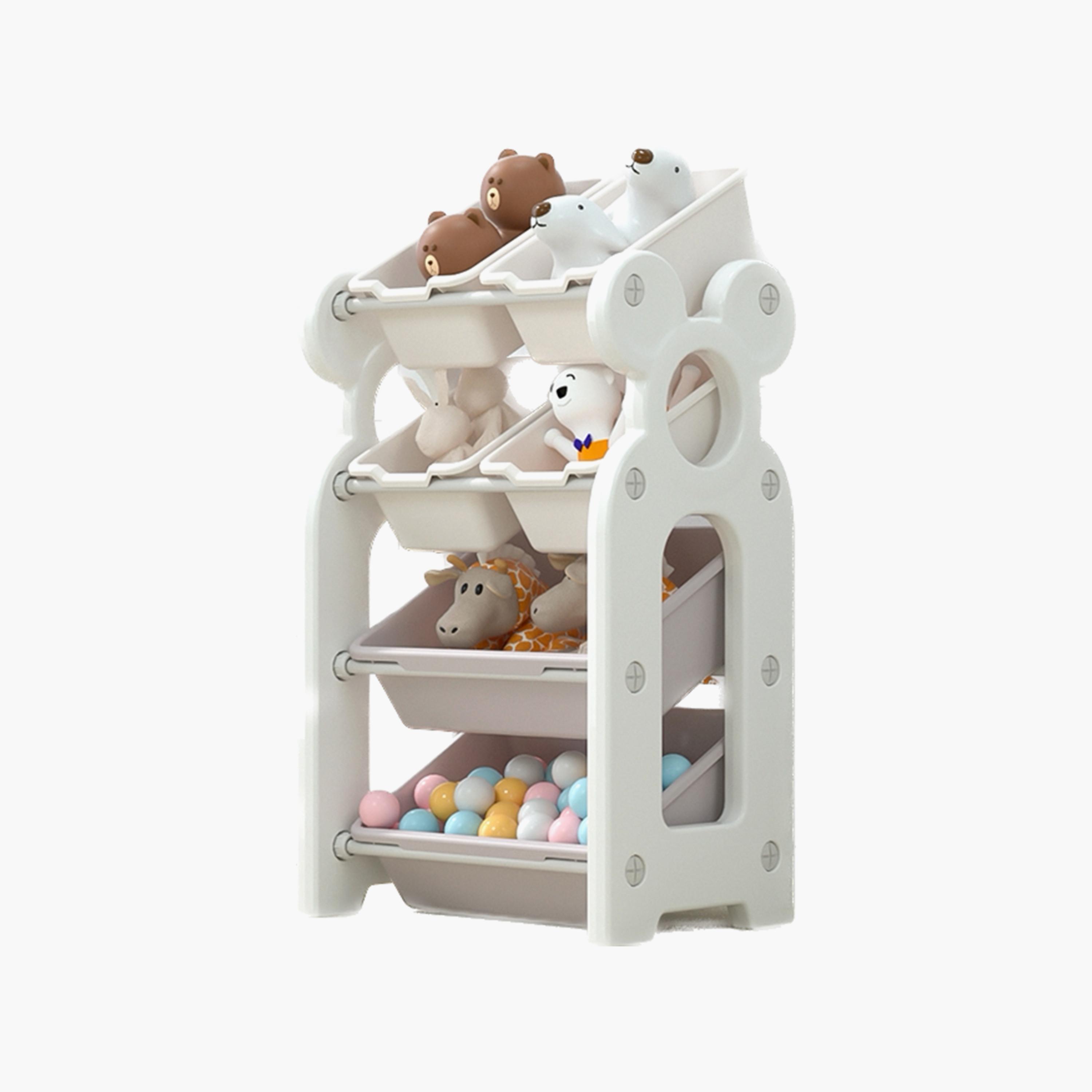 Buy Lovely Baby Storage Rack with 6 Boxes White Online Babyshop UAE