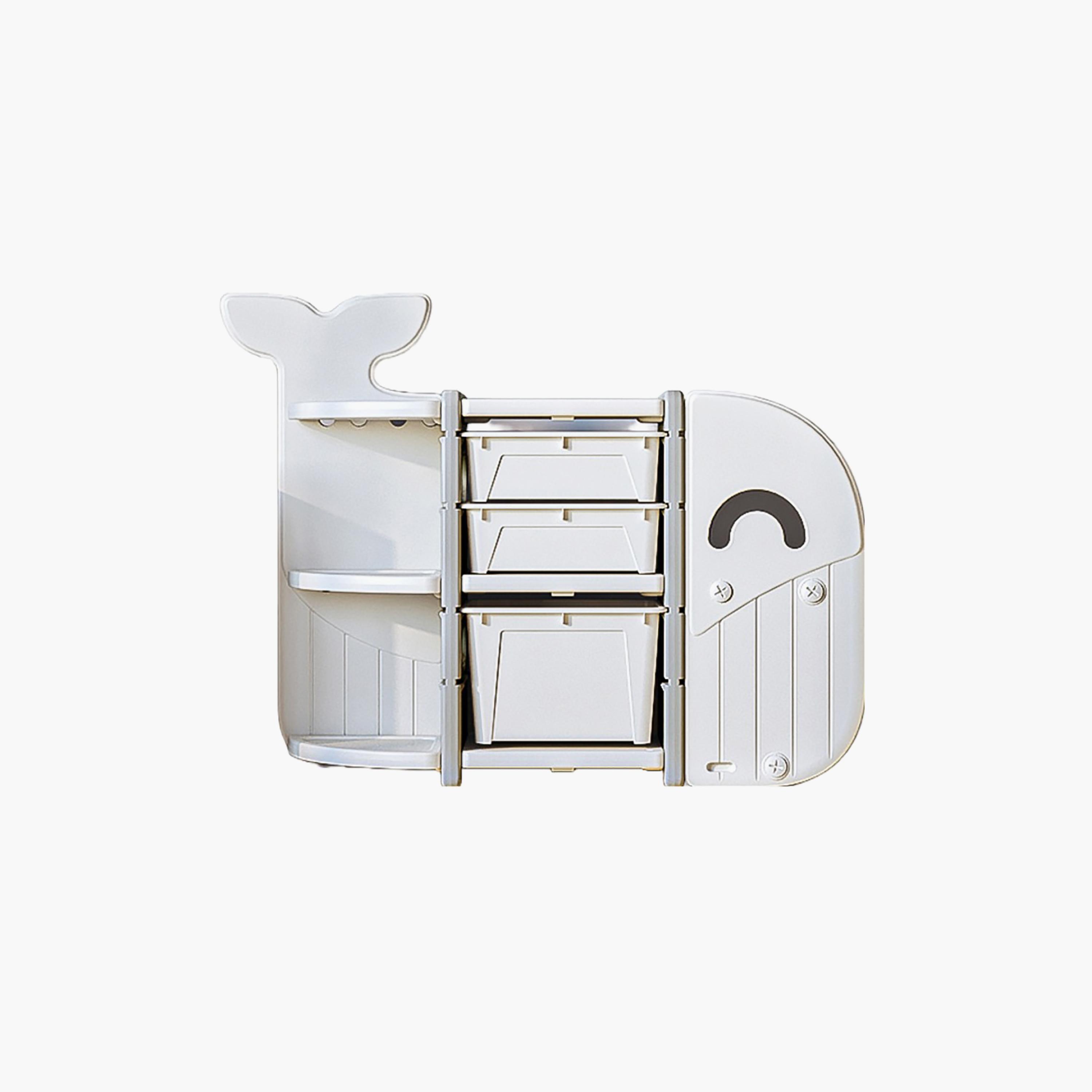 Lovely Baby Whale Storage Rack with 3 Boxes-baby-nursery-furniture-wardrobesandstorage-image-1