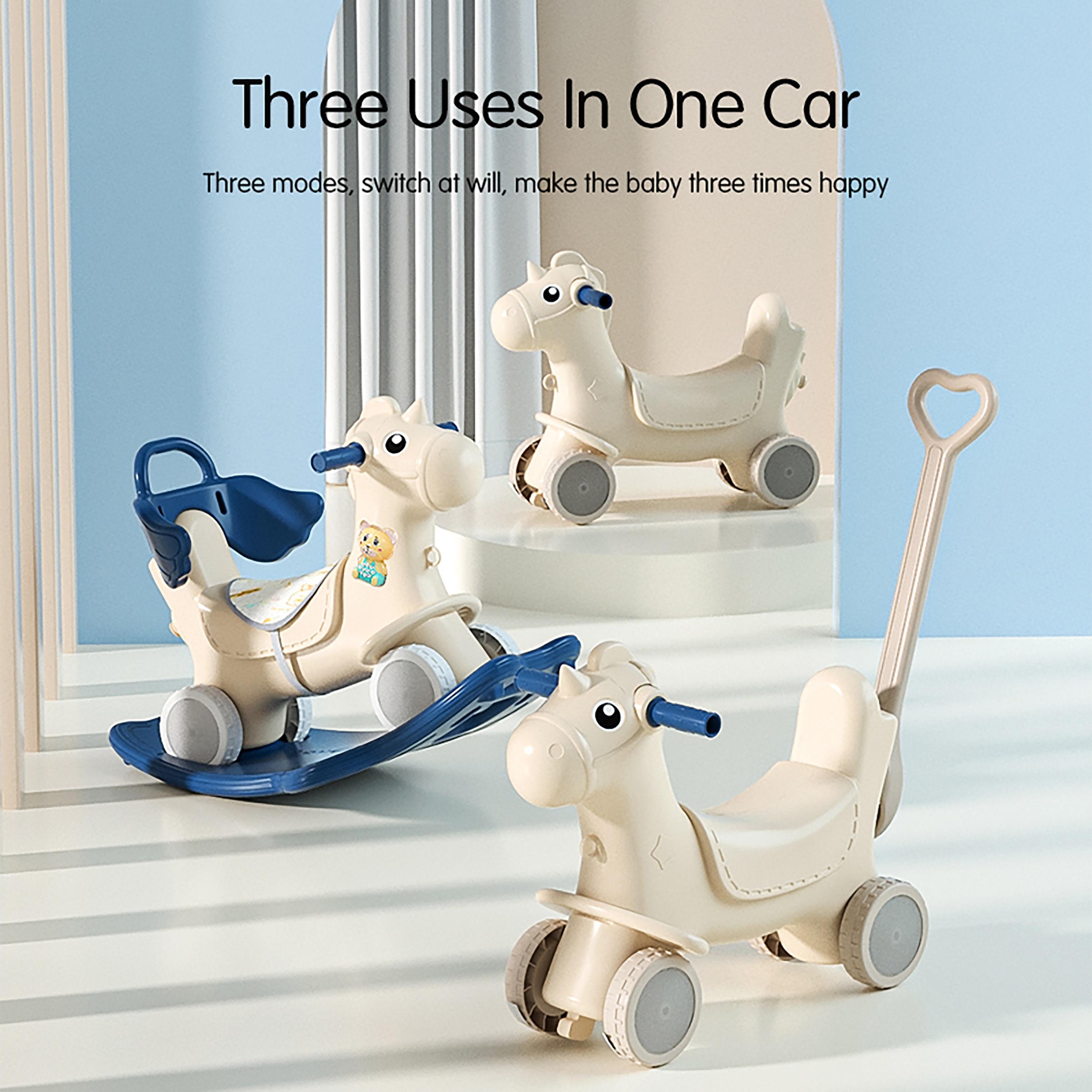 Lovely Baby 2-In-1 Rocking Horse & Ride On-baby-infantactivity-rockers-image-2