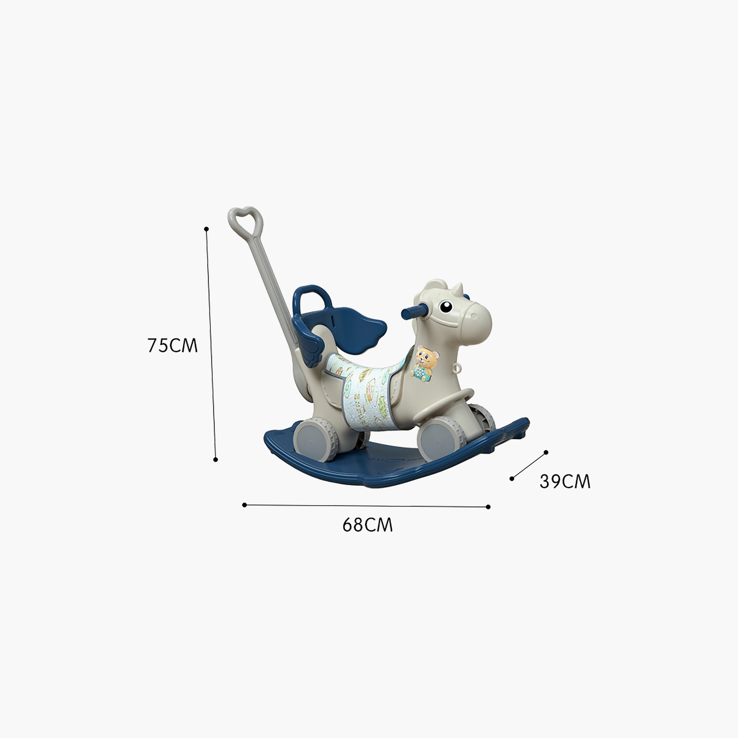 Lovely Baby 2-In-1 Rocking Horse & Ride On-baby-infantactivity-rockers-image-4