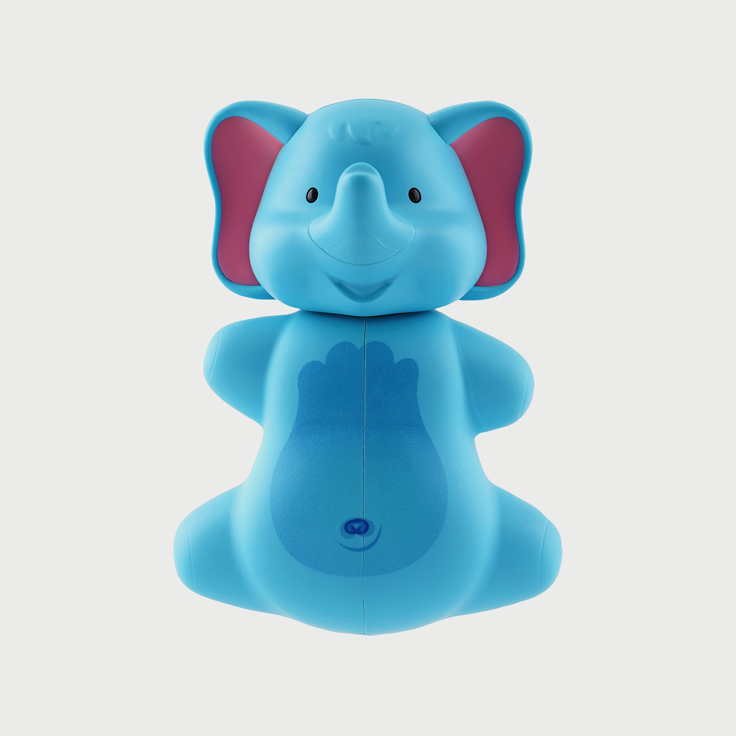 Flipper Fun Animal Toothbrush Holder with Suction Cup for Kids, Elephant-baby-bathandcare-oralcare-image-2