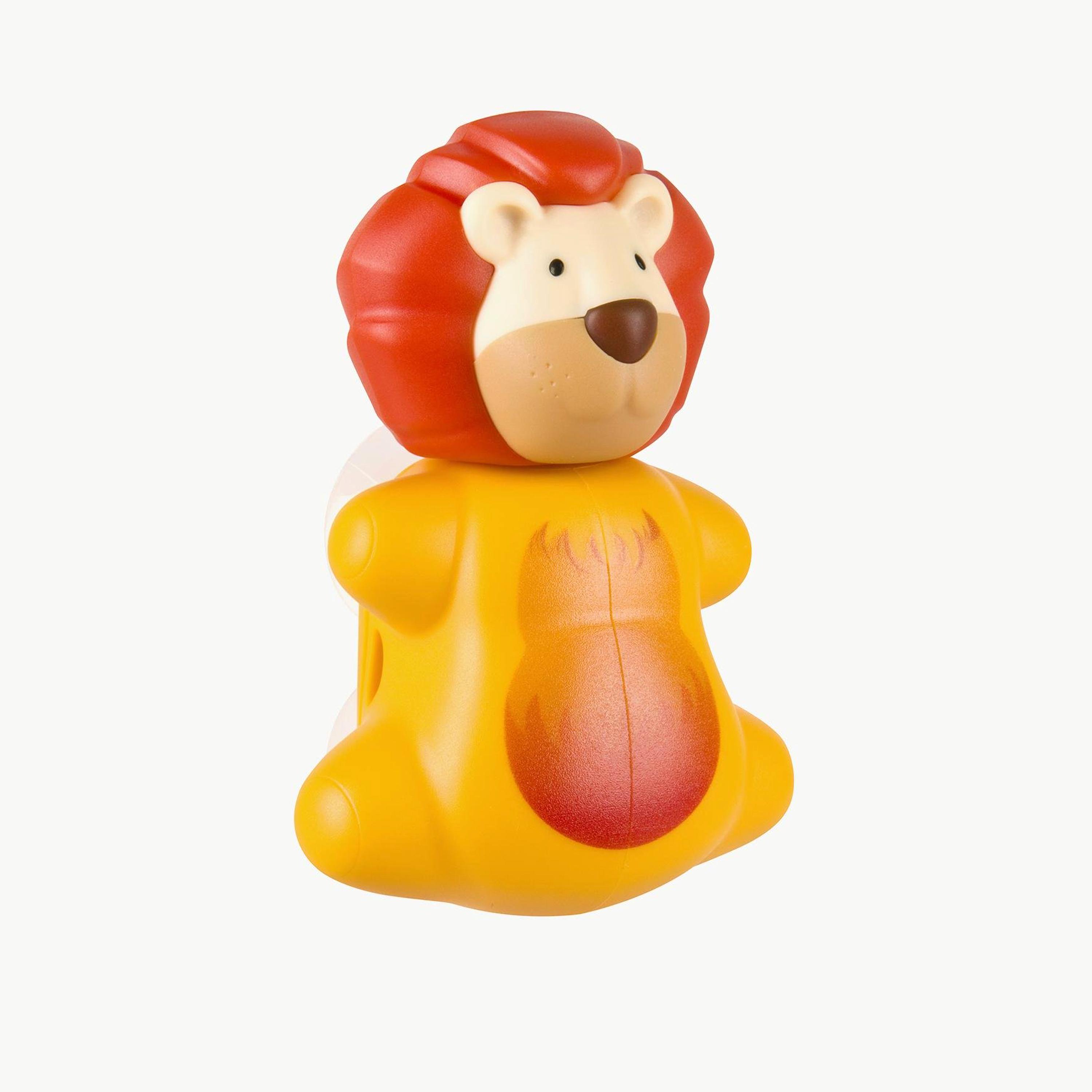 Flipper Fun Animal Toothbrush Holder with Suction Cup for Kids, Lion-baby-bathandcare-oralcare-image-4