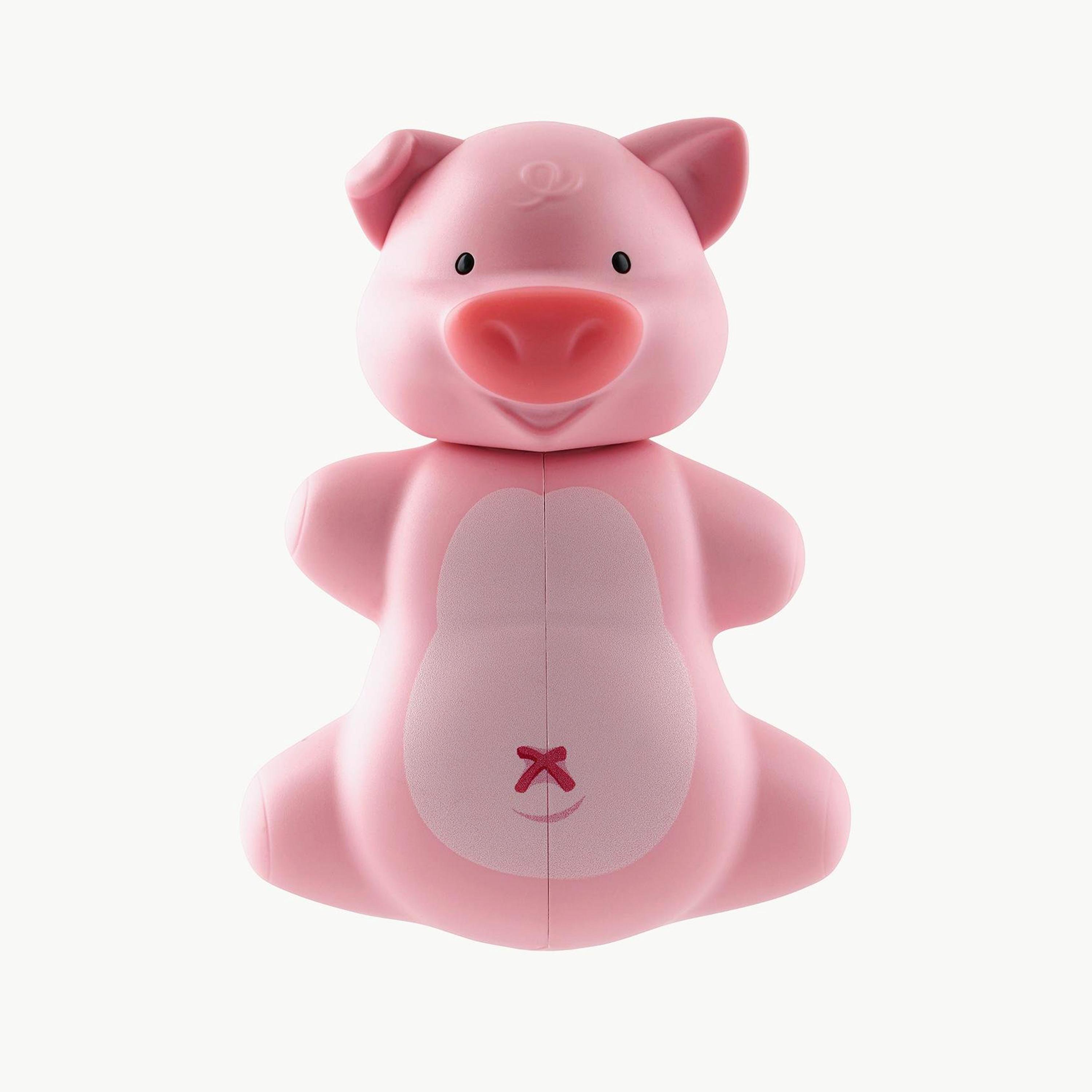 Flipper Fun Animal Toothbrush Holder with Suction Cup for Kids, Piggy-baby-bathandcare-oralcare-image-2