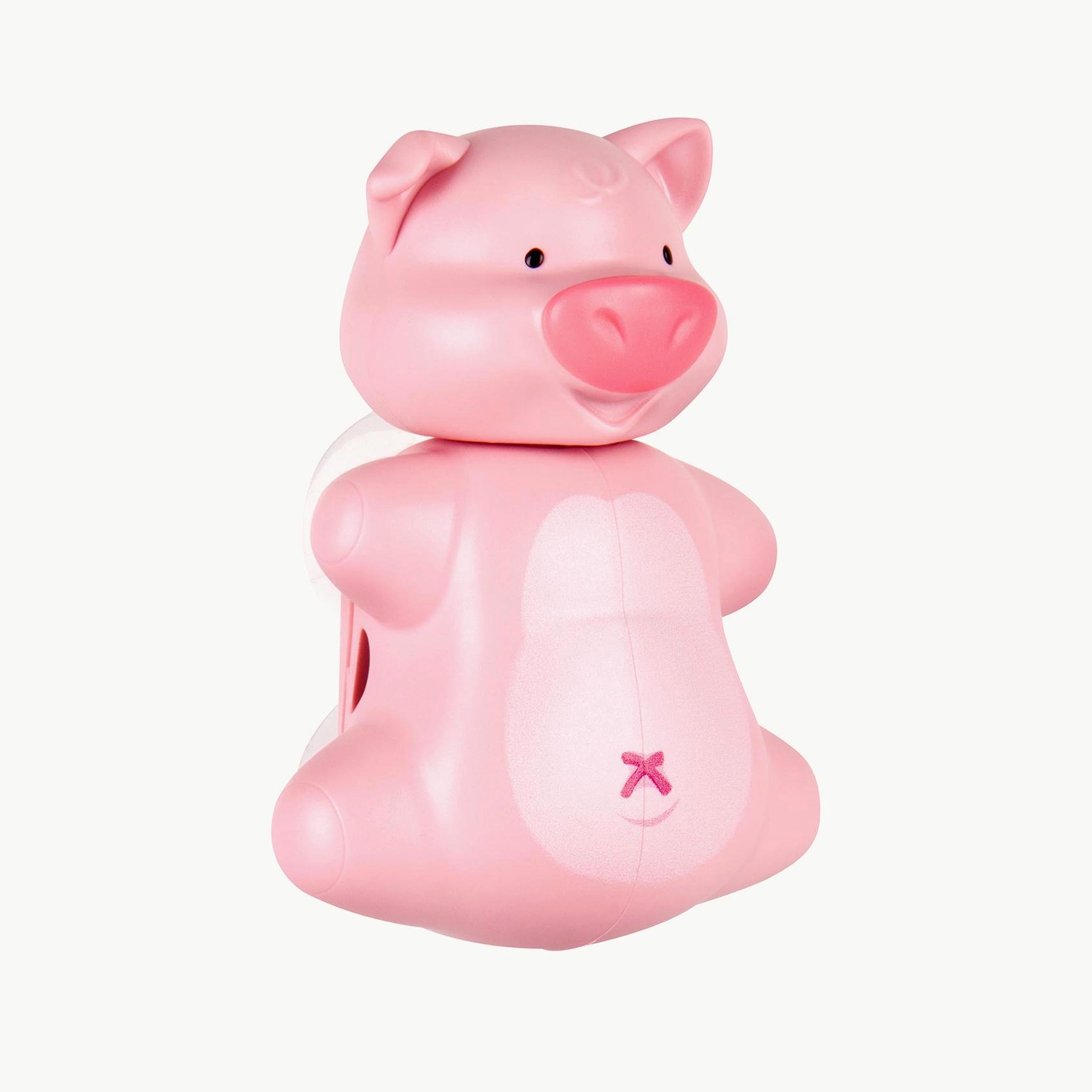 Flipper Fun Animal Toothbrush Holder with Suction Cup for Kids, Piggy-baby-bathandcare-oralcare-image-4