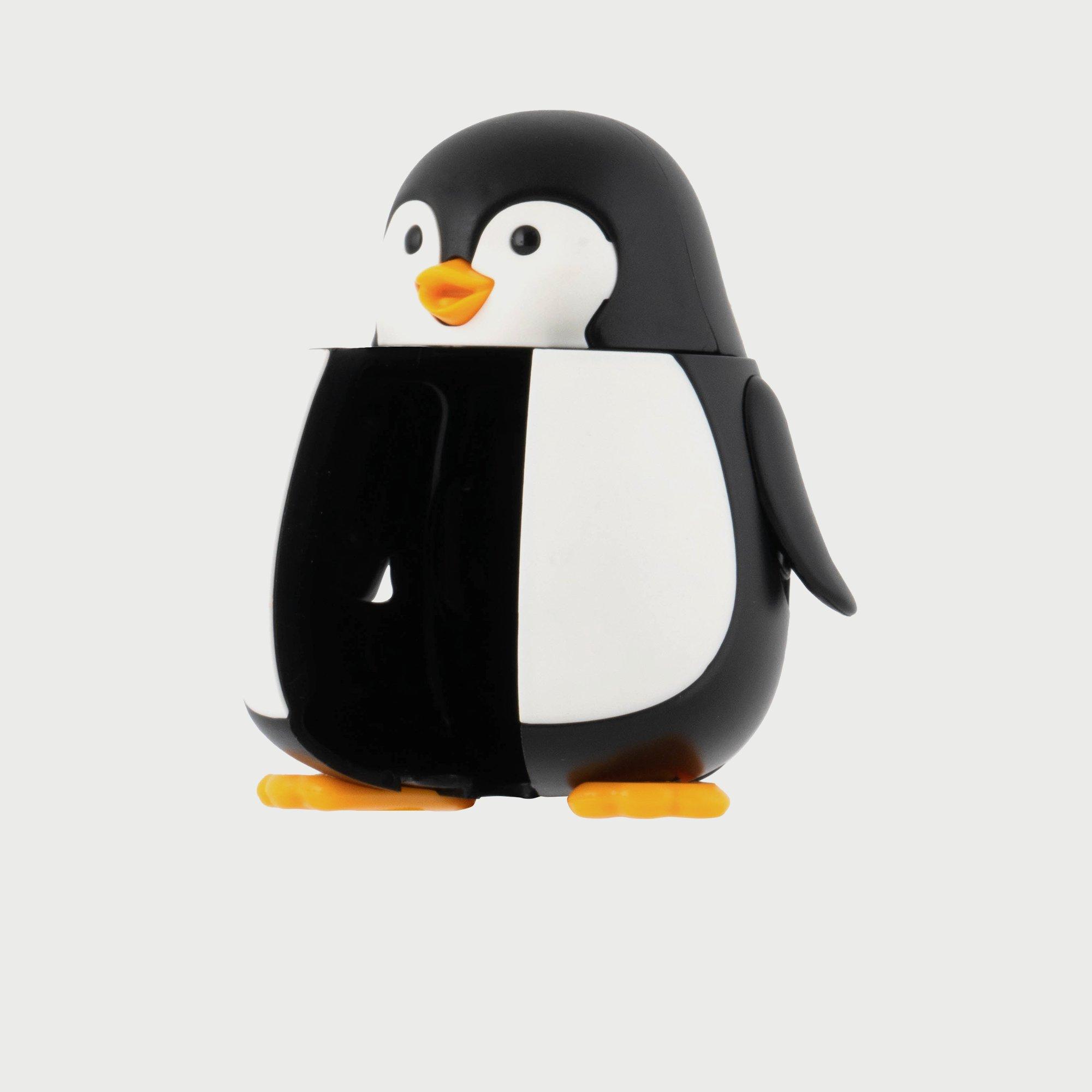 Flipper Fun Animal Toothbrush Holder with Suction Cup for Kids, Penguin-baby-bathandcare-oralcare-image-5