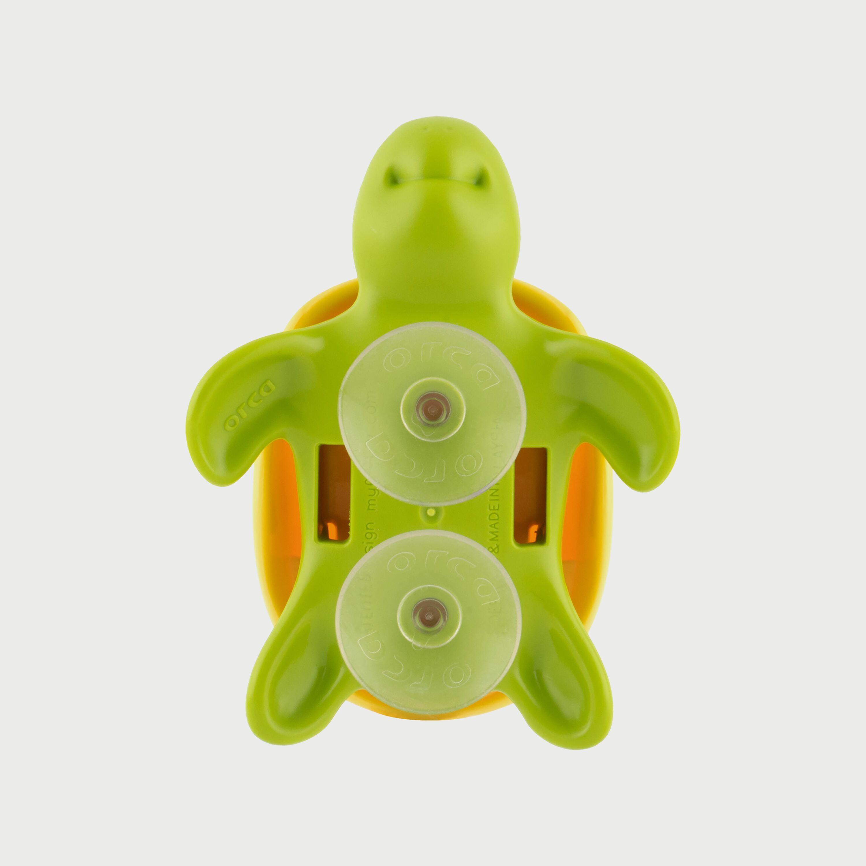 Flipper Fun Animal Toothbrush Holder with Suction Cup for Kids, Turtle-baby-bathandcare-oralcare-image-5