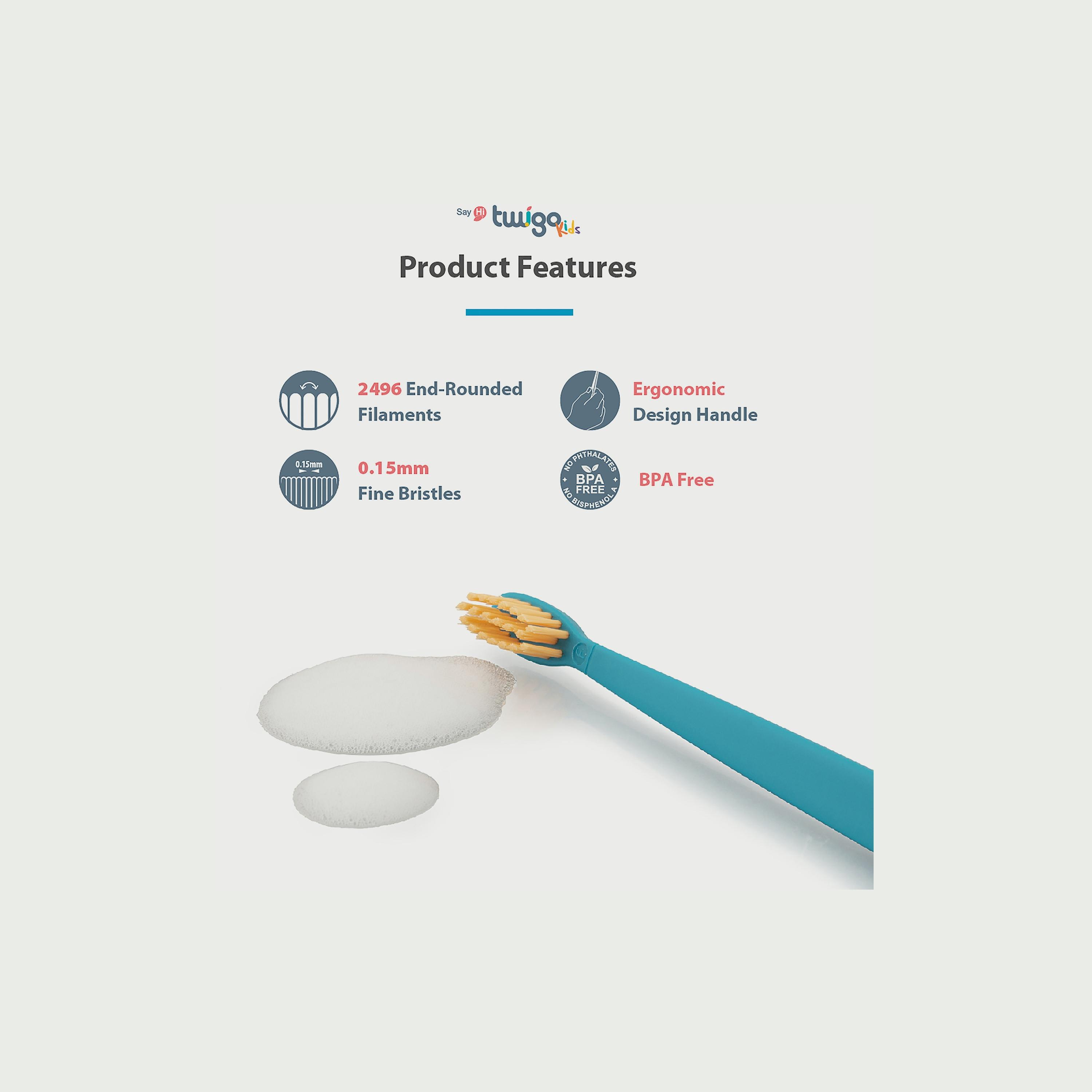 Flipper Fun Animal Toothbrush with Toothbrush Holder for Kids, Elephant-baby-bathandcare-oralcare-image-5