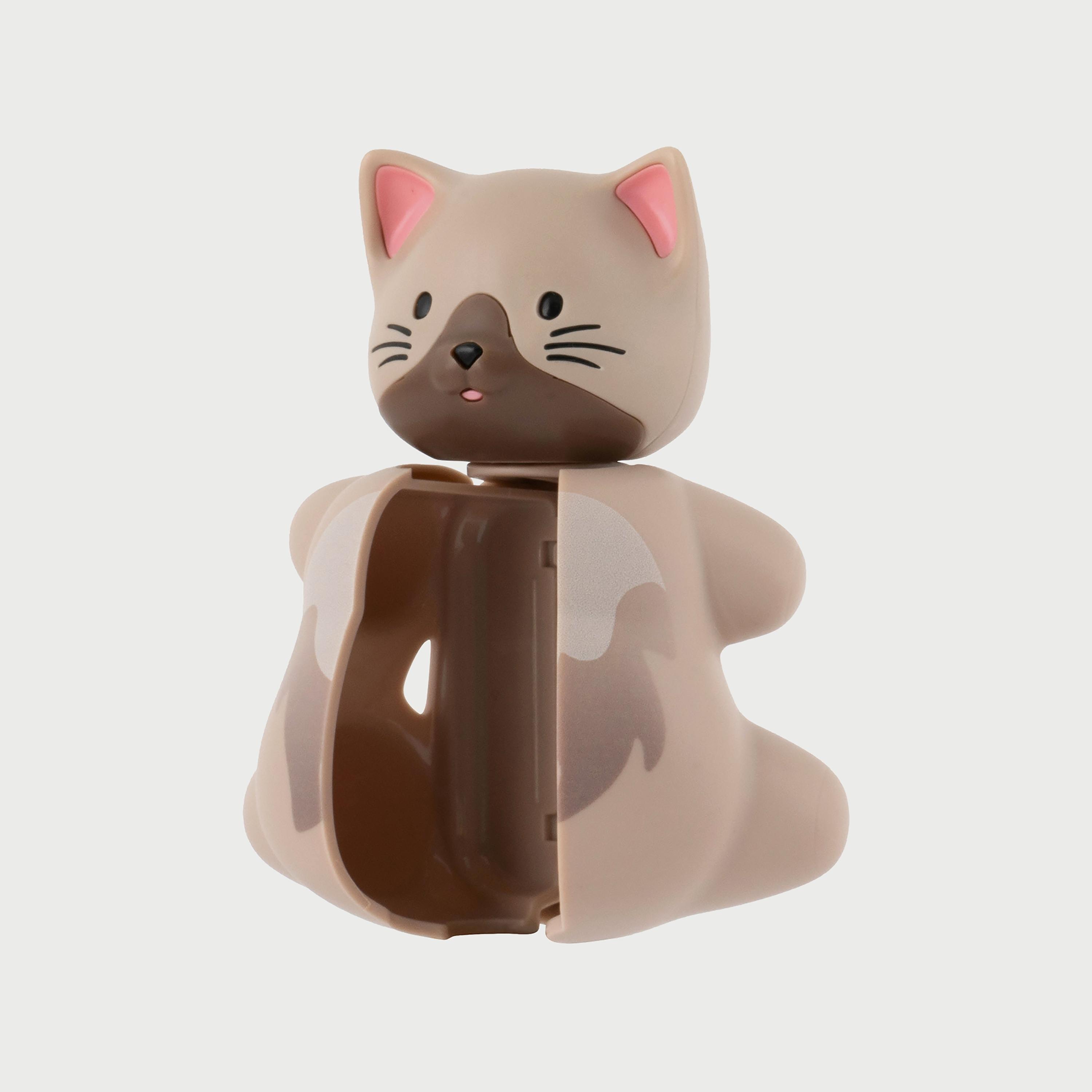 Flipper Fun Animal Toothbrush with Toothbrush Holder for Kids, Cat-baby-bathandcare-oralcare-image-4