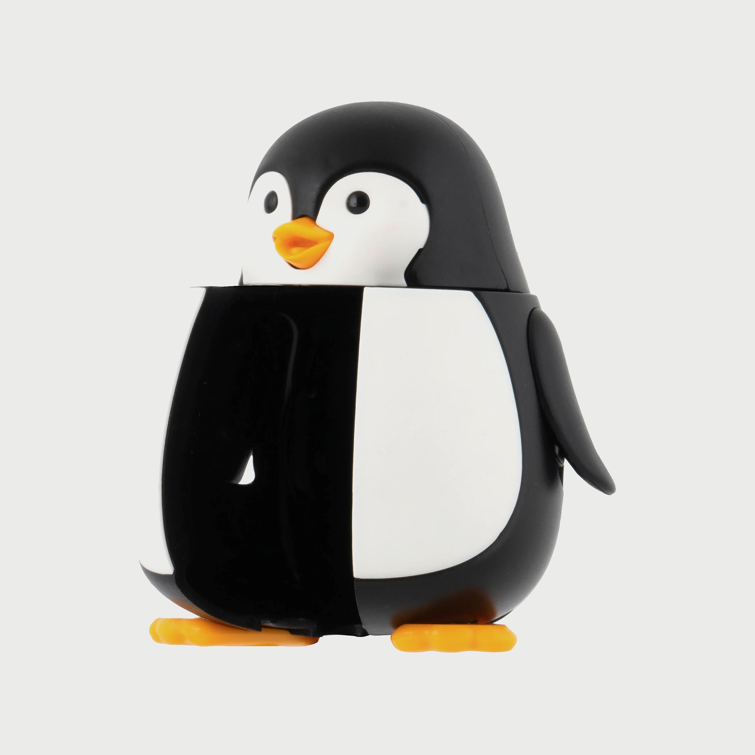 Flipper Fun Animal Toothbrush with Toothbrush Holder for Kids, Penguin-baby-bathandcare-oralcare-image-4