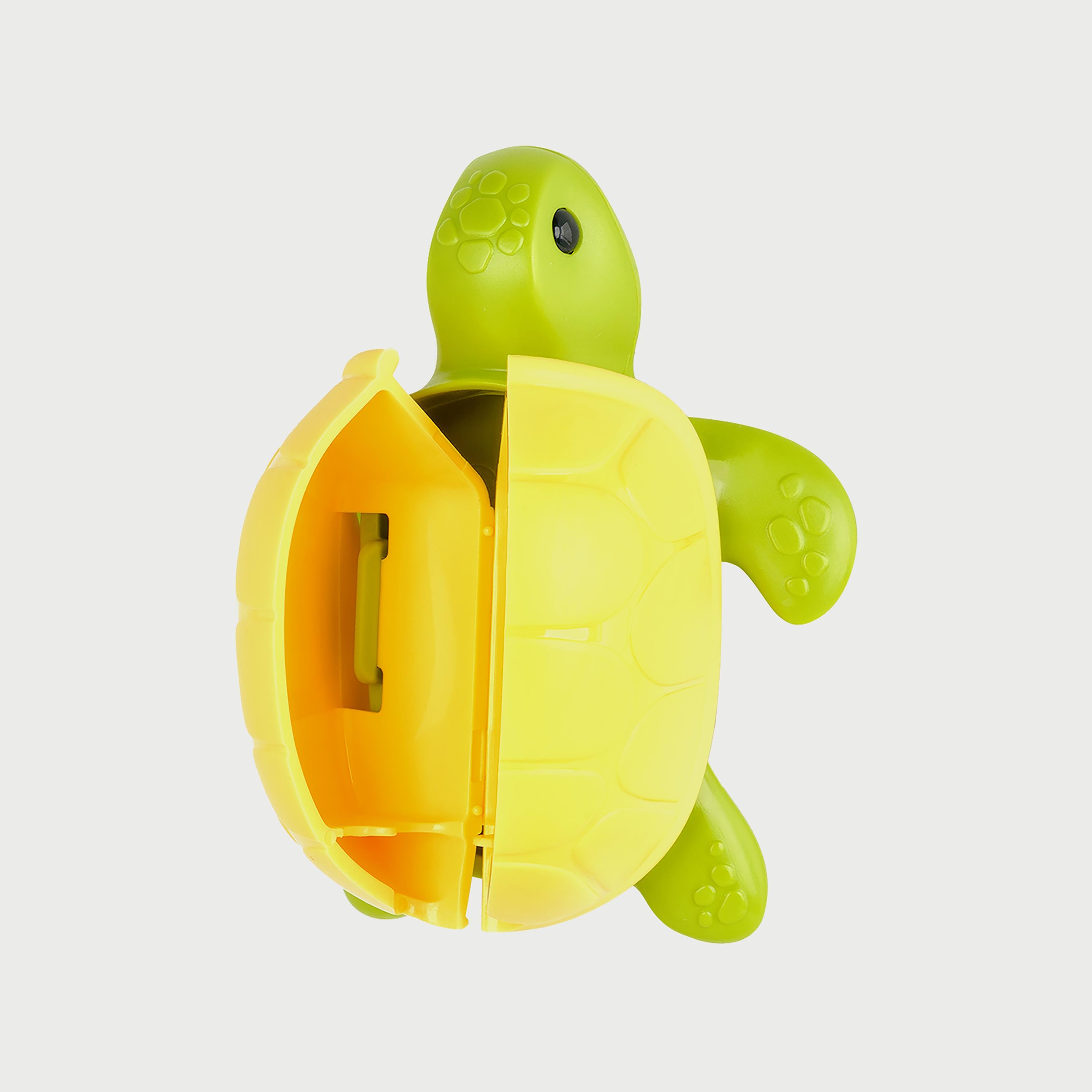 Flipper Fun Animal Toothbrush with Toothbrush Holder for Kids, Turtle-baby-bathandcare-oralcare-image-4