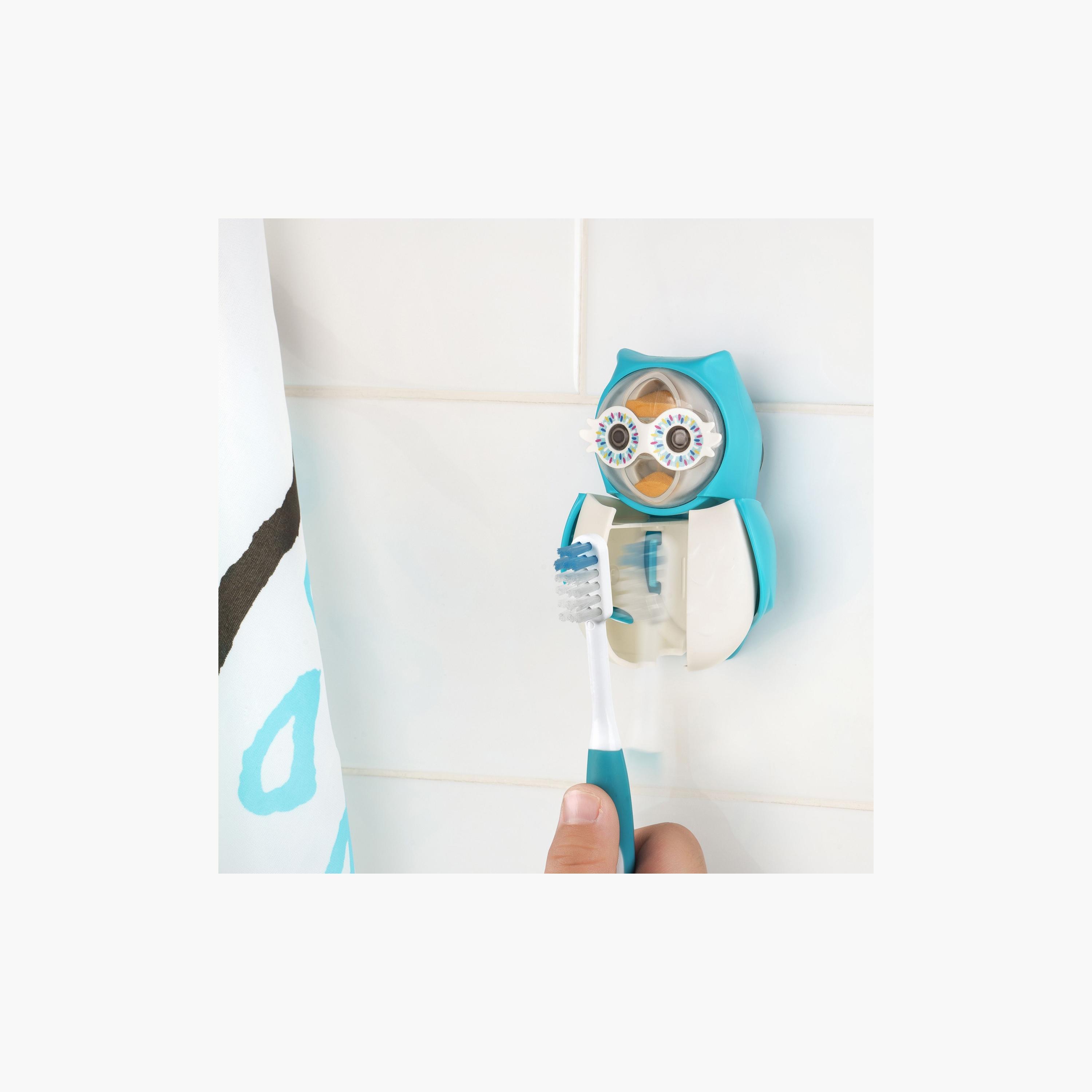 Flipper Owl Toothbrush Holder with Timer for Kids, Owl-baby-bathandcare-oralcare-image-6