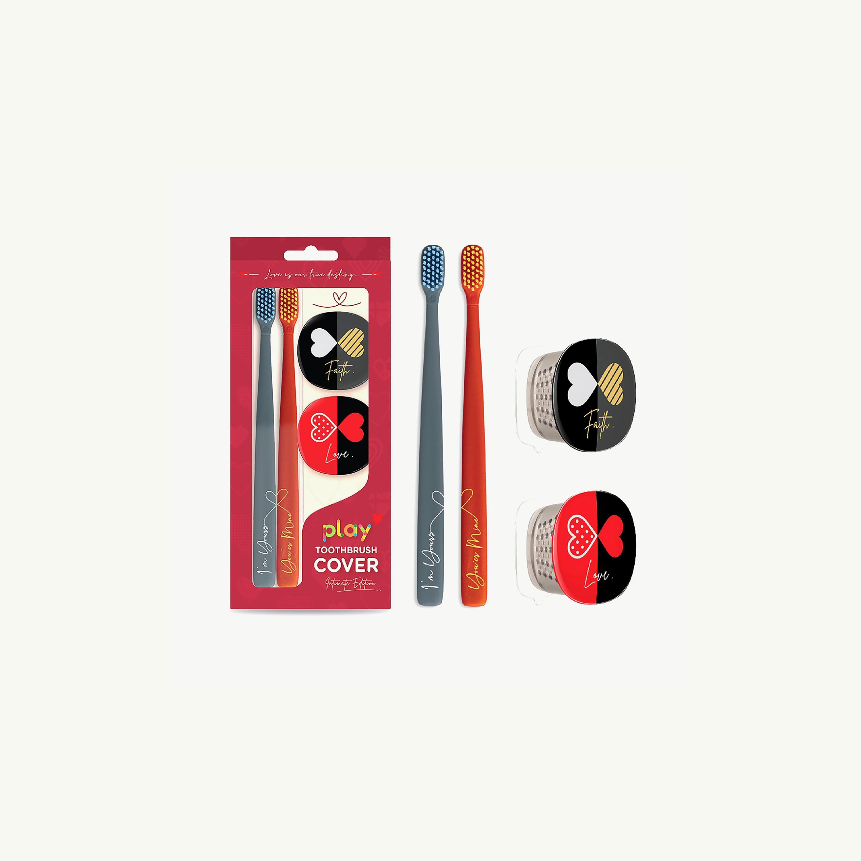 Flipper I love 2-in-1 Toothbrush & Toothbrush Cover Combo, Simplicity-baby-bathandcare-oralcare-image-1