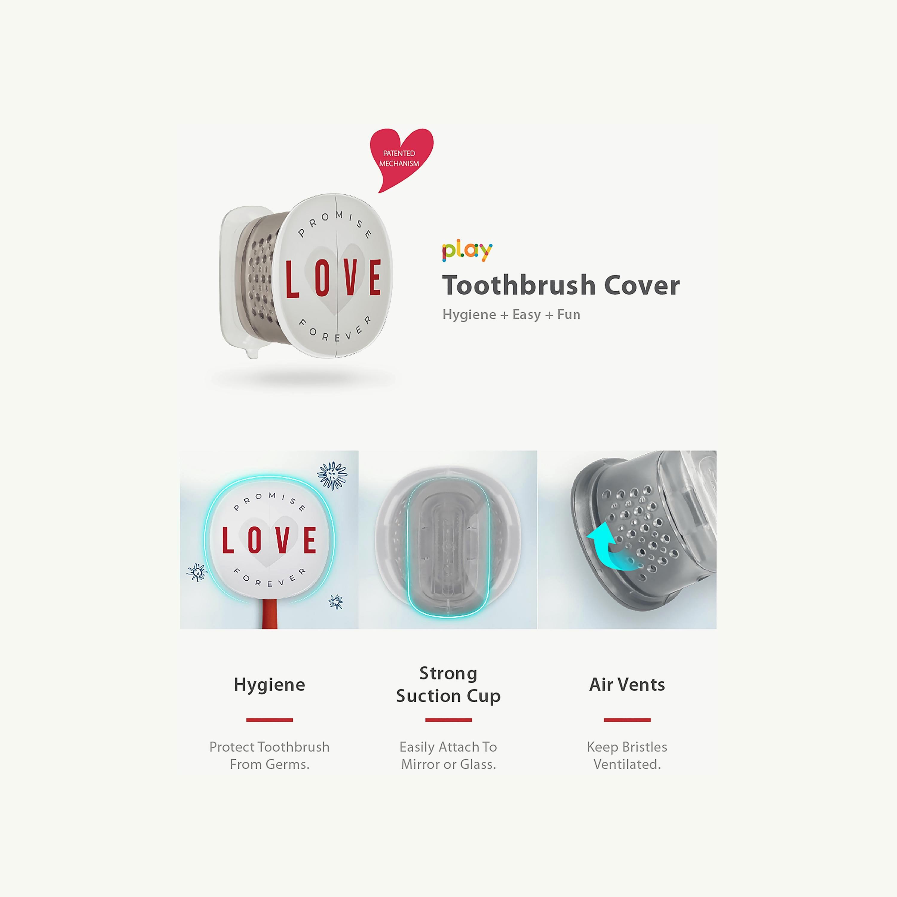 Flipper I love 2-in-1 Toothbrush & Toothbrush Cover Combo, Simplicity-baby-bathandcare-oralcare-image-5