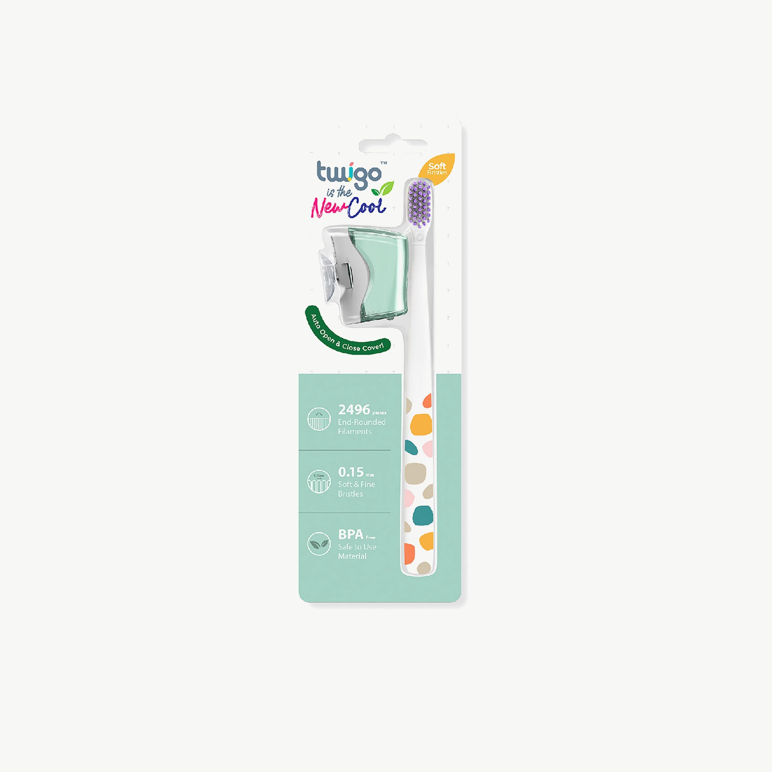 Flipper Twigo Toothbrush & Toothbrush Cover Combo, Mountain Green-baby-bathandcare-oralcare-image-3