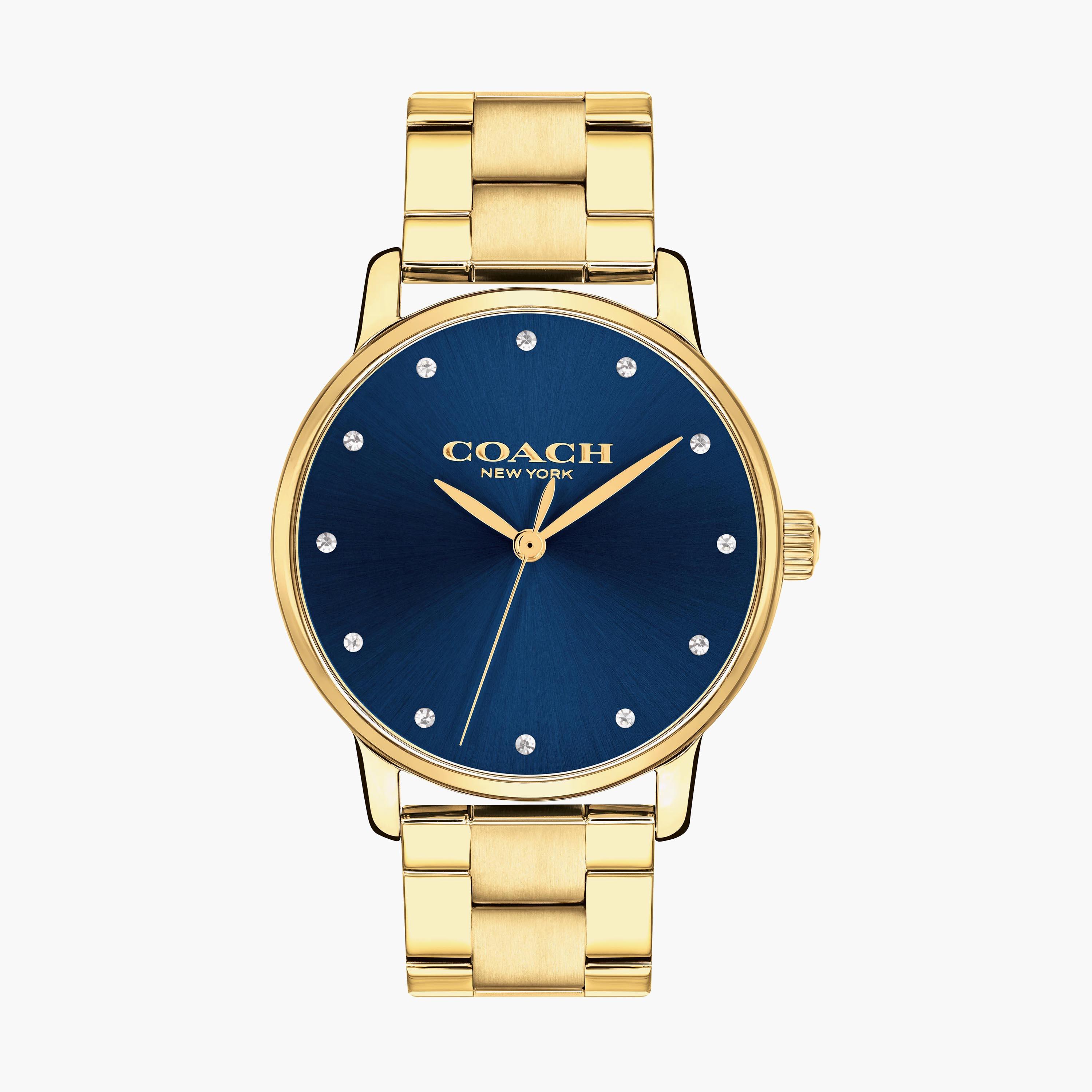 ساعة كوتش ذو انالوج للنساء بسوار ذهبي مع ستانلس ستيل | 14503970-women-watchesandjewellery-watches-image-1