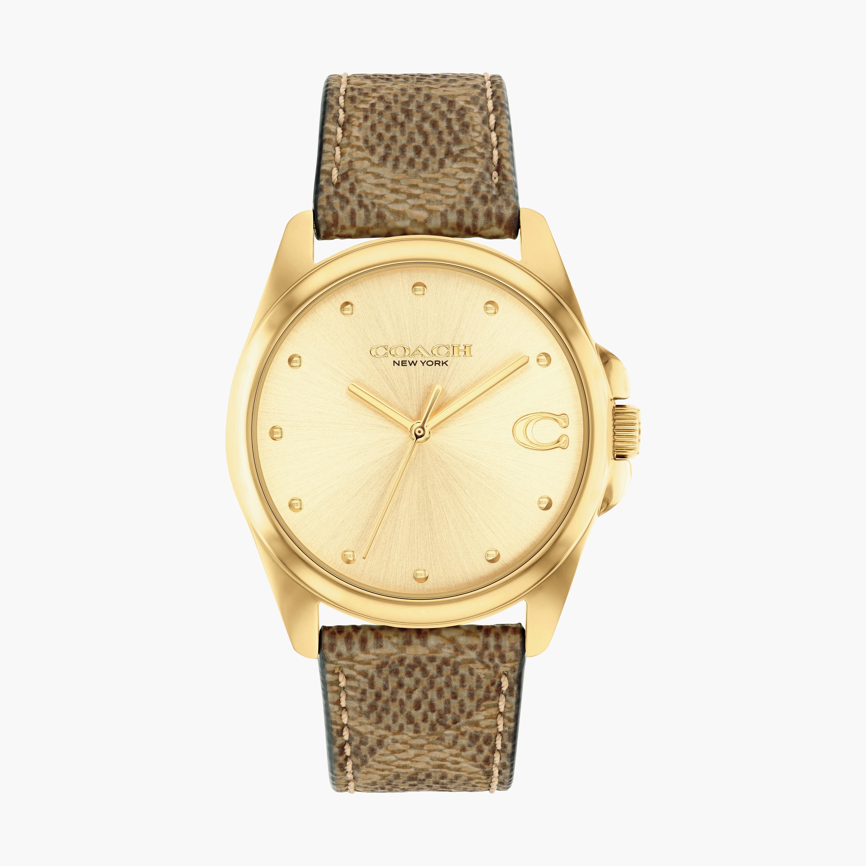 Coach deals gold watch