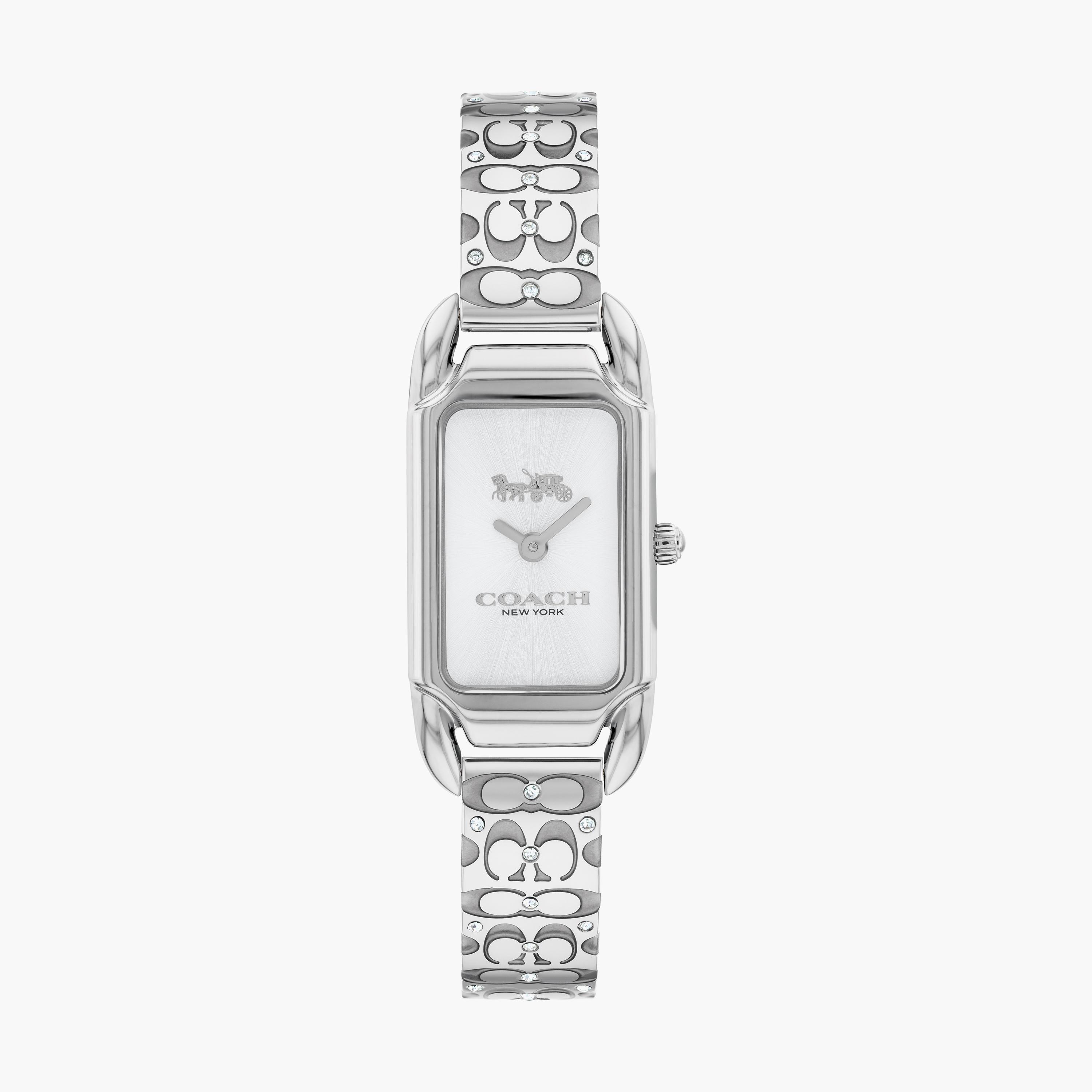 ساعة أنالوج فضية بسوار ستانلس ستيل من كوتش | 14504147-women-watchesandjewellery-watches-image-1