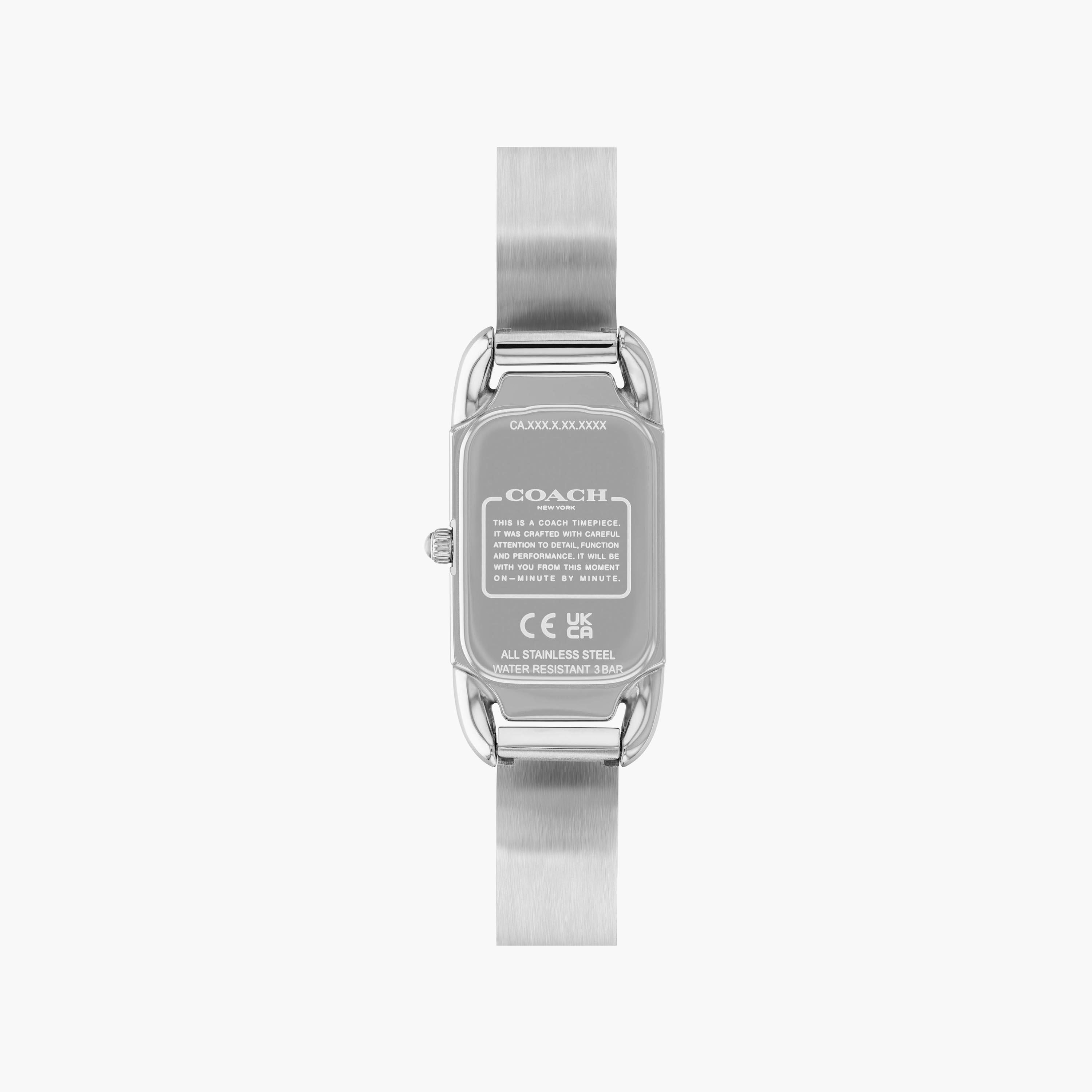 ساعة أنالوج فضية بسوار ستانلس ستيل من كوتش | 14504147-women-watchesandjewellery-watches-image-3