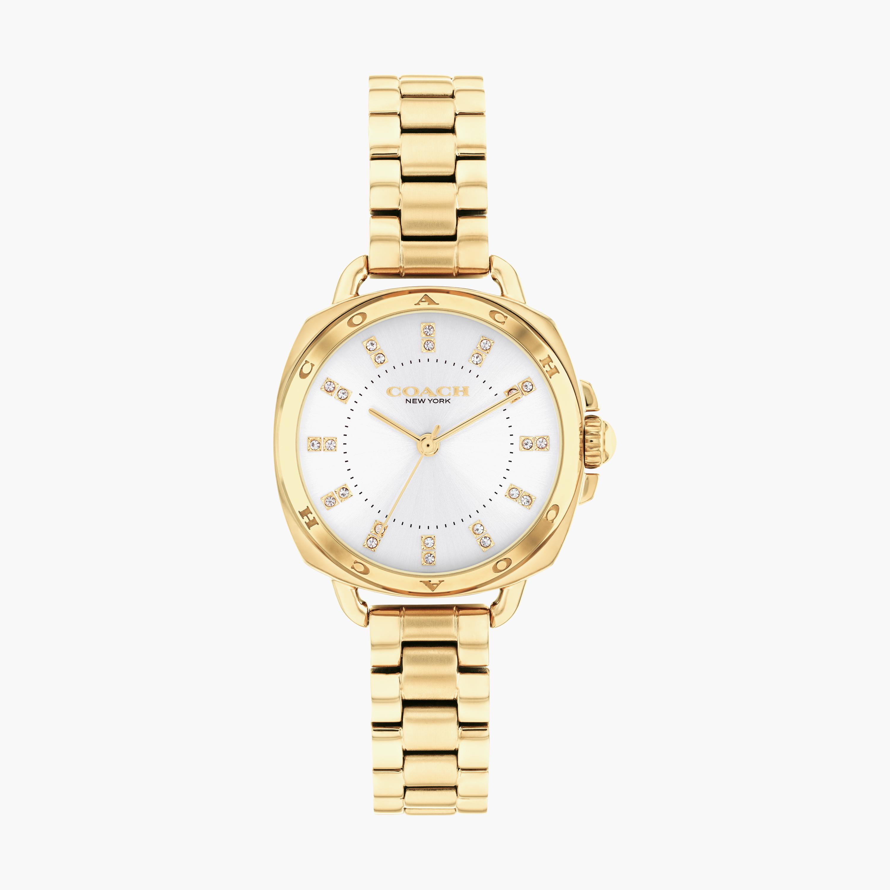 Coach on sale gold watch