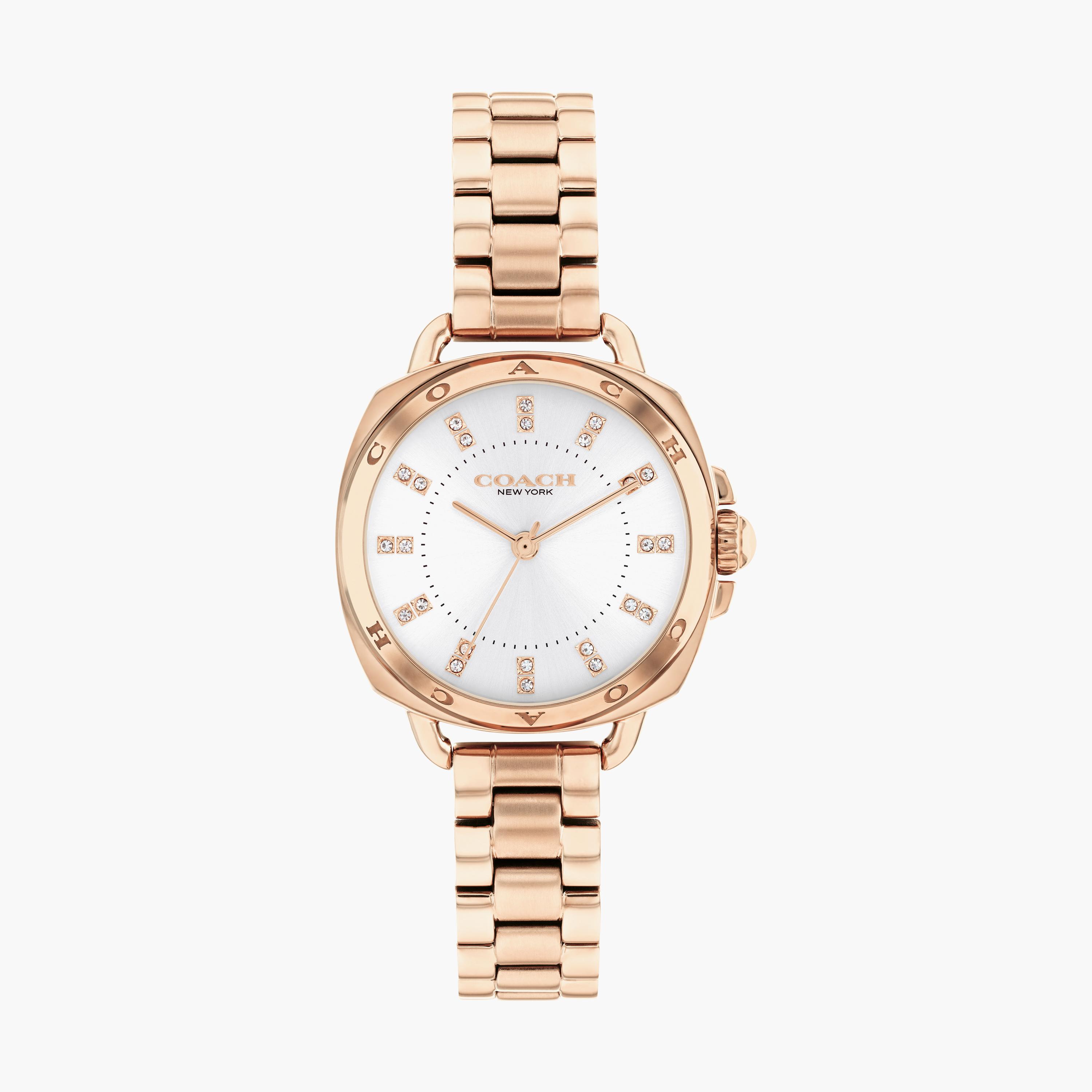 Coach rose best sale gold watch