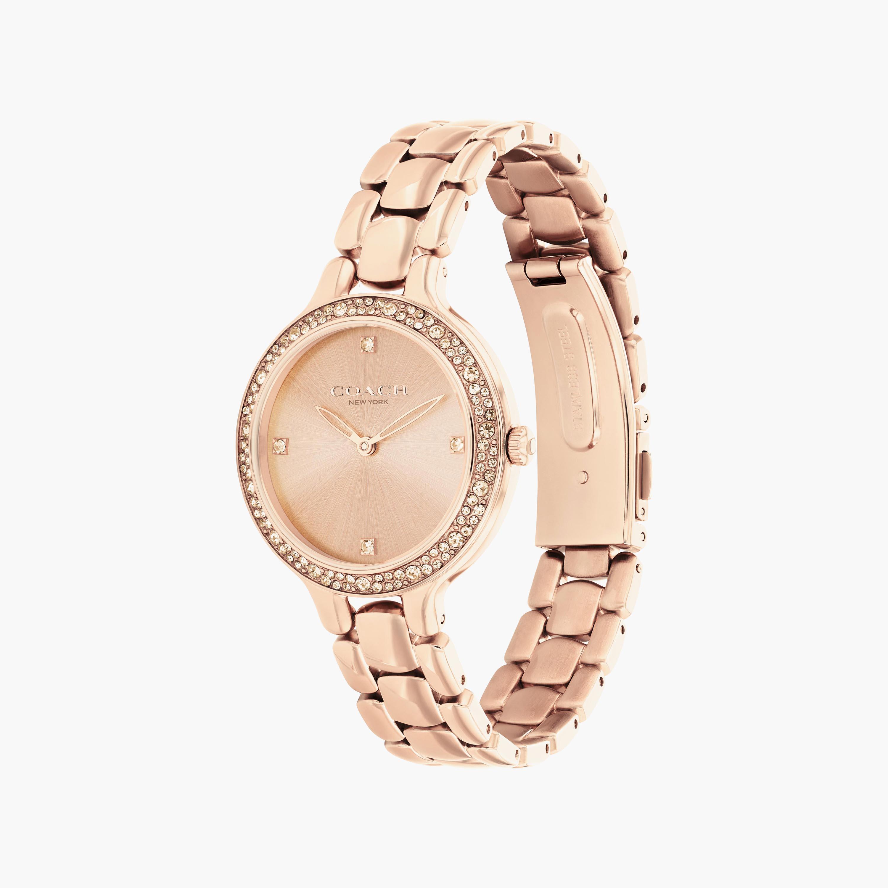 Coach rose store gold watch