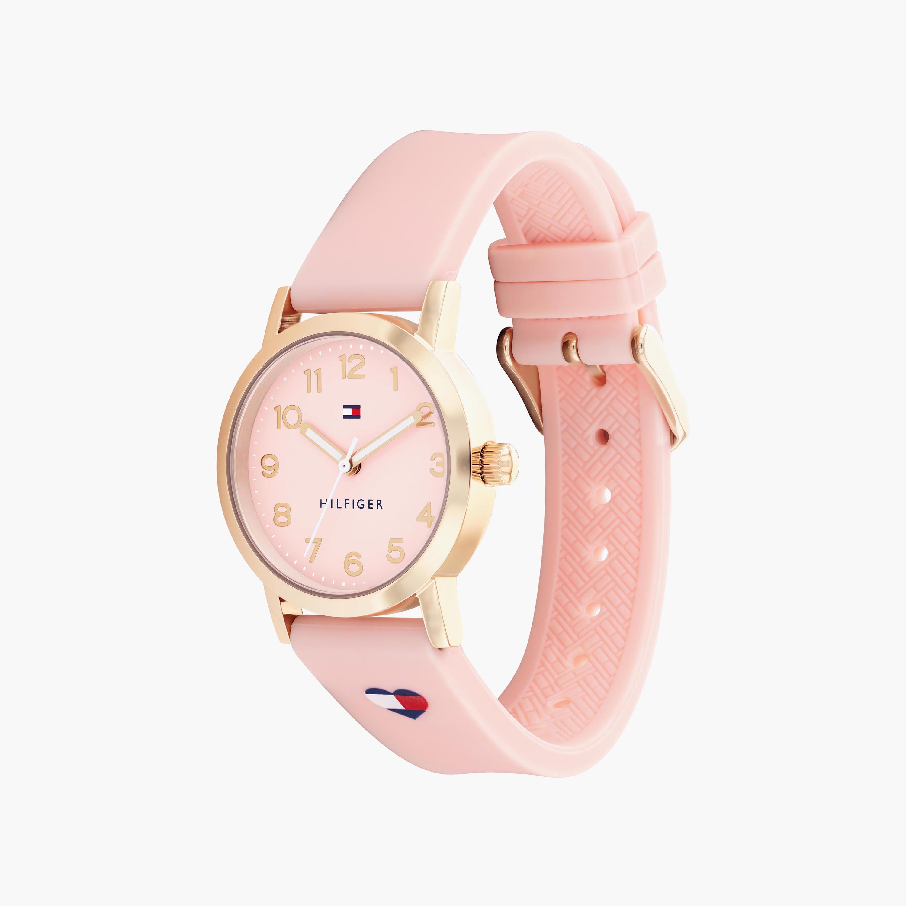 Tommy Hilfiger Kids Pink Analog Silicone Strap Watch | 1720038