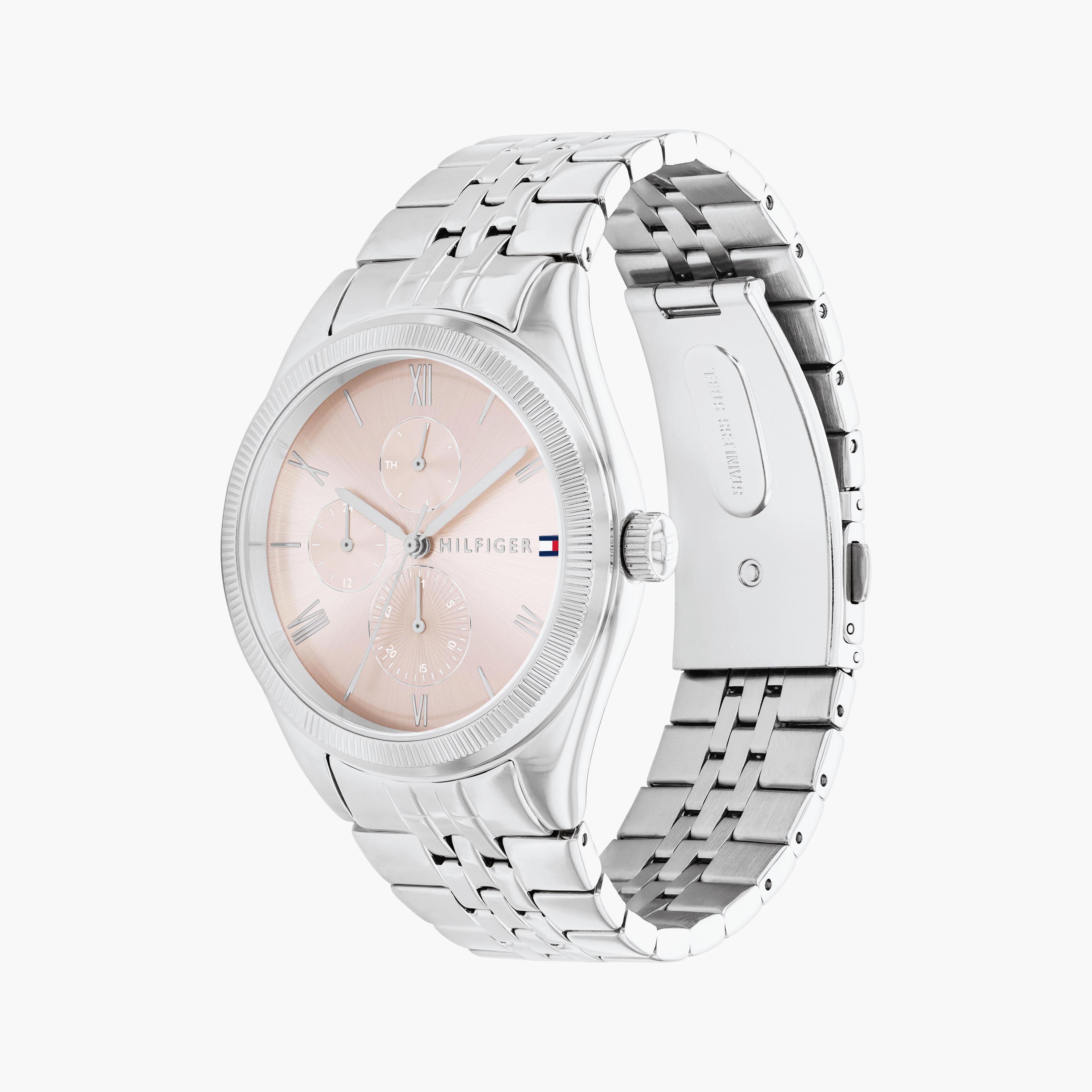 Tommy Hilfiger Women's Silver Analog Stainless Steel Strap Watch | 1782590-women-watchesandjewellery-watches-image-2