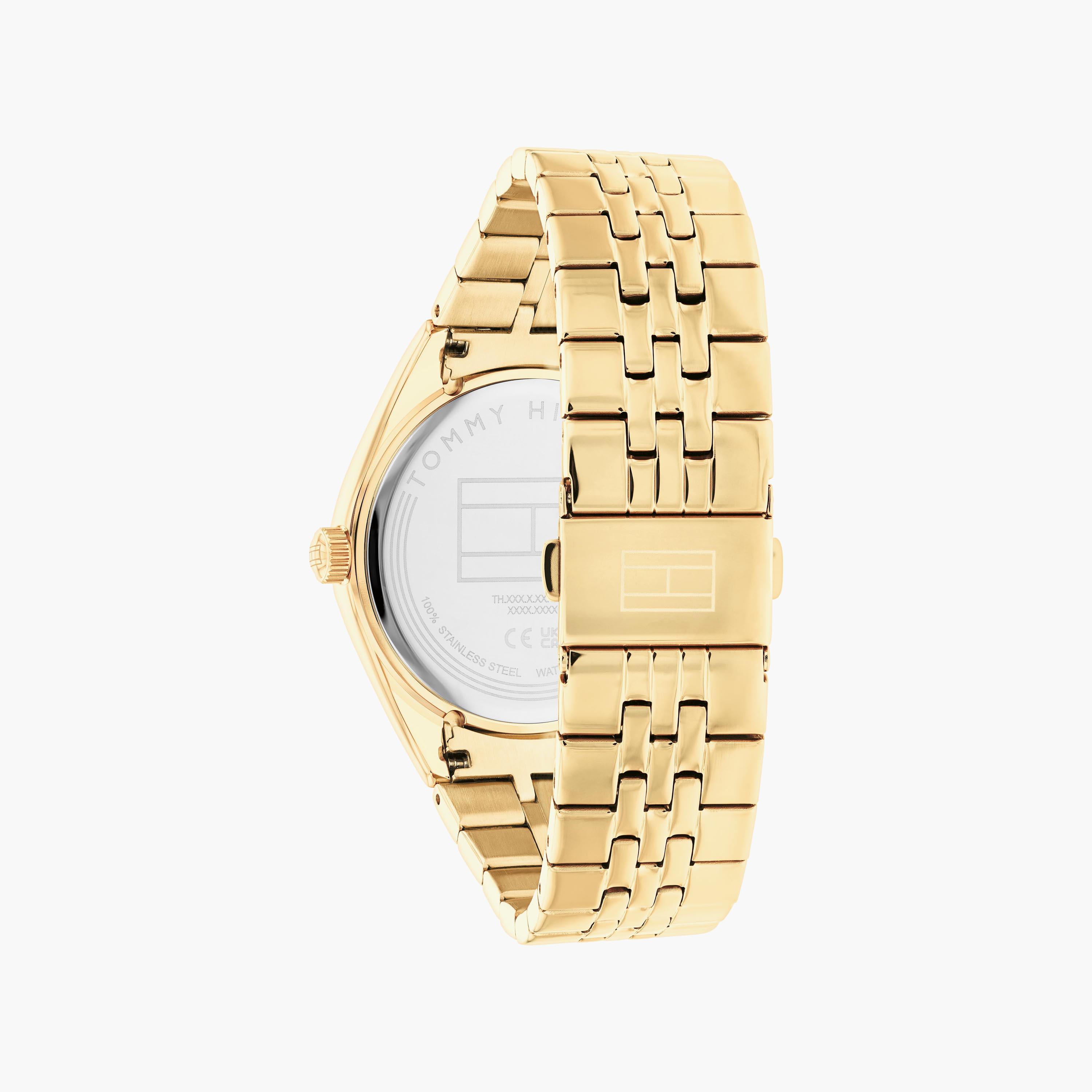 ساعة انالوج من تومي هيلفيغر للنساء بلون ذهبي بسوار ستانلس ستيل | 1782592-women-watchesandjewellery-watches-image-3