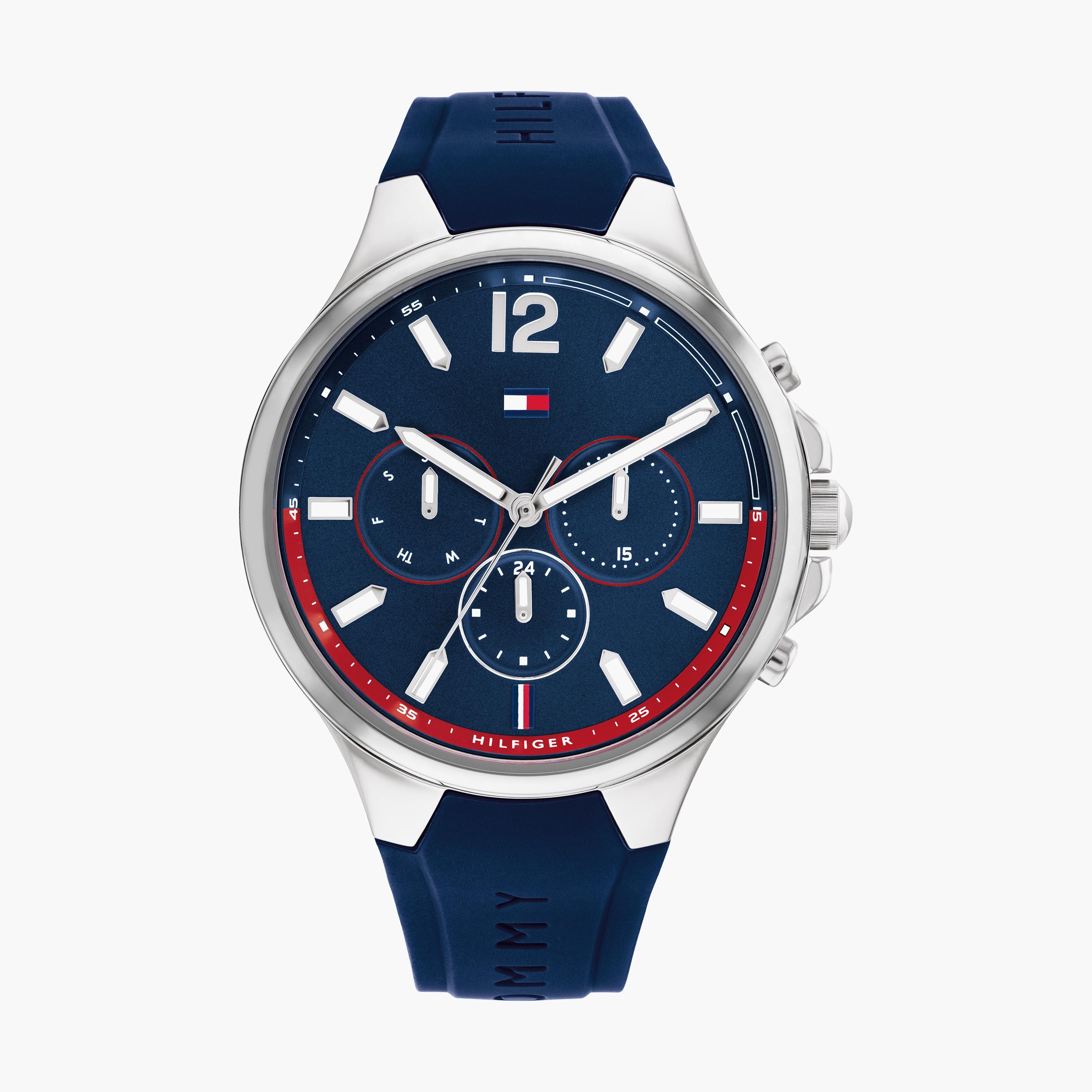 Tommy hilfiger watch 2024 women's blue silicone strap