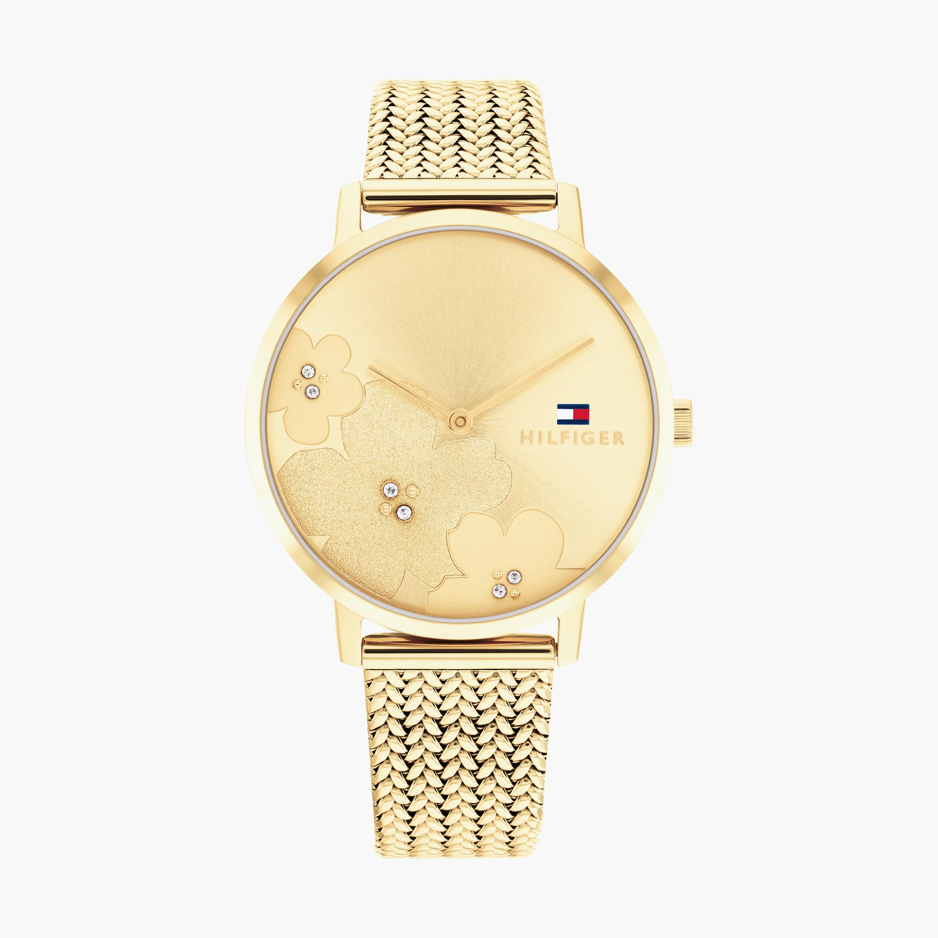 Tommy hilfiger deals watch women's gold