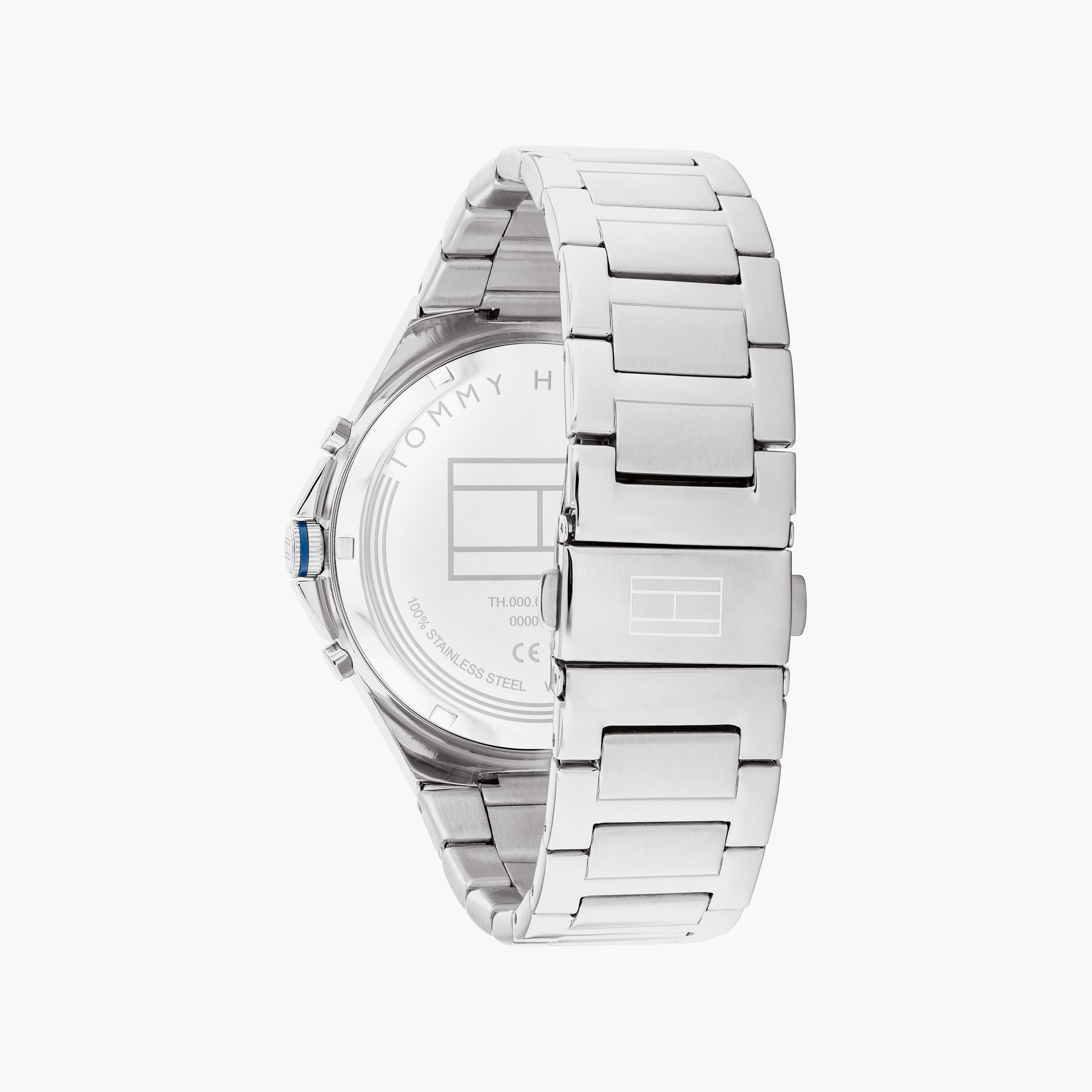 ساعة كرونوغراف فضية بسوار ستانلس ستيل من تومي هيلفيغر للرجال | 1792054-men-watchesandjewellery-watches-image-3