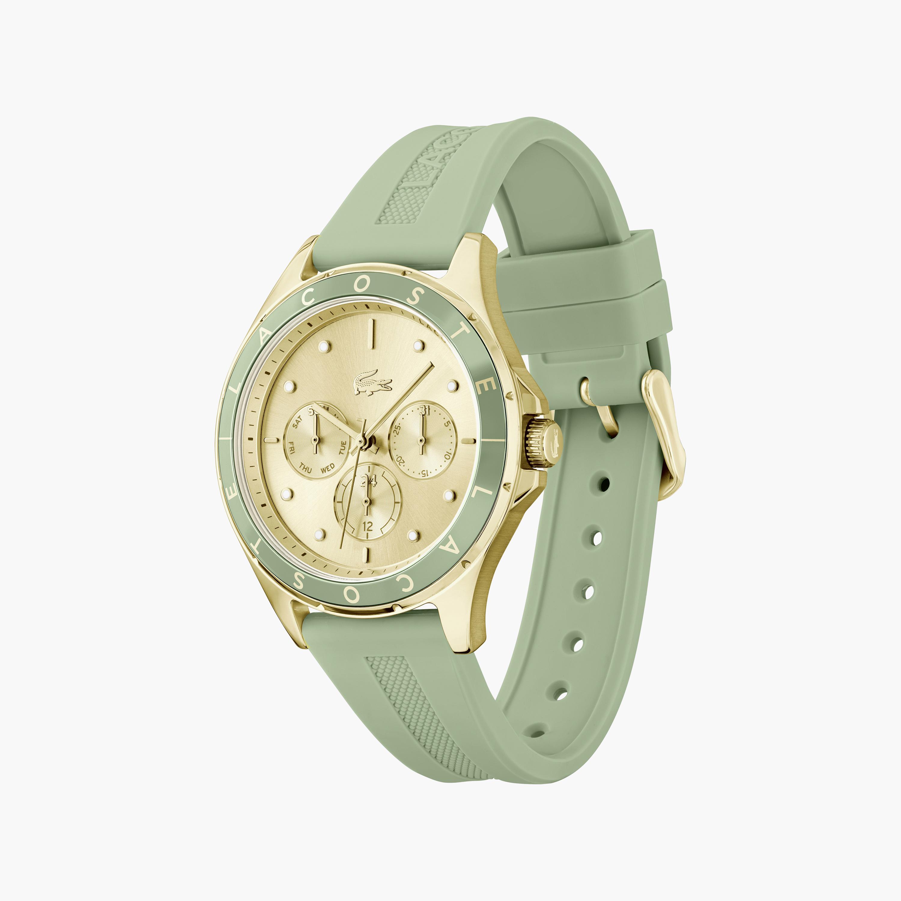 ساعة لاكوست ذو انالوج بسوار سيليكون أخضر للنساء | 2001298-women-watchesandjewellery-watches-image-2