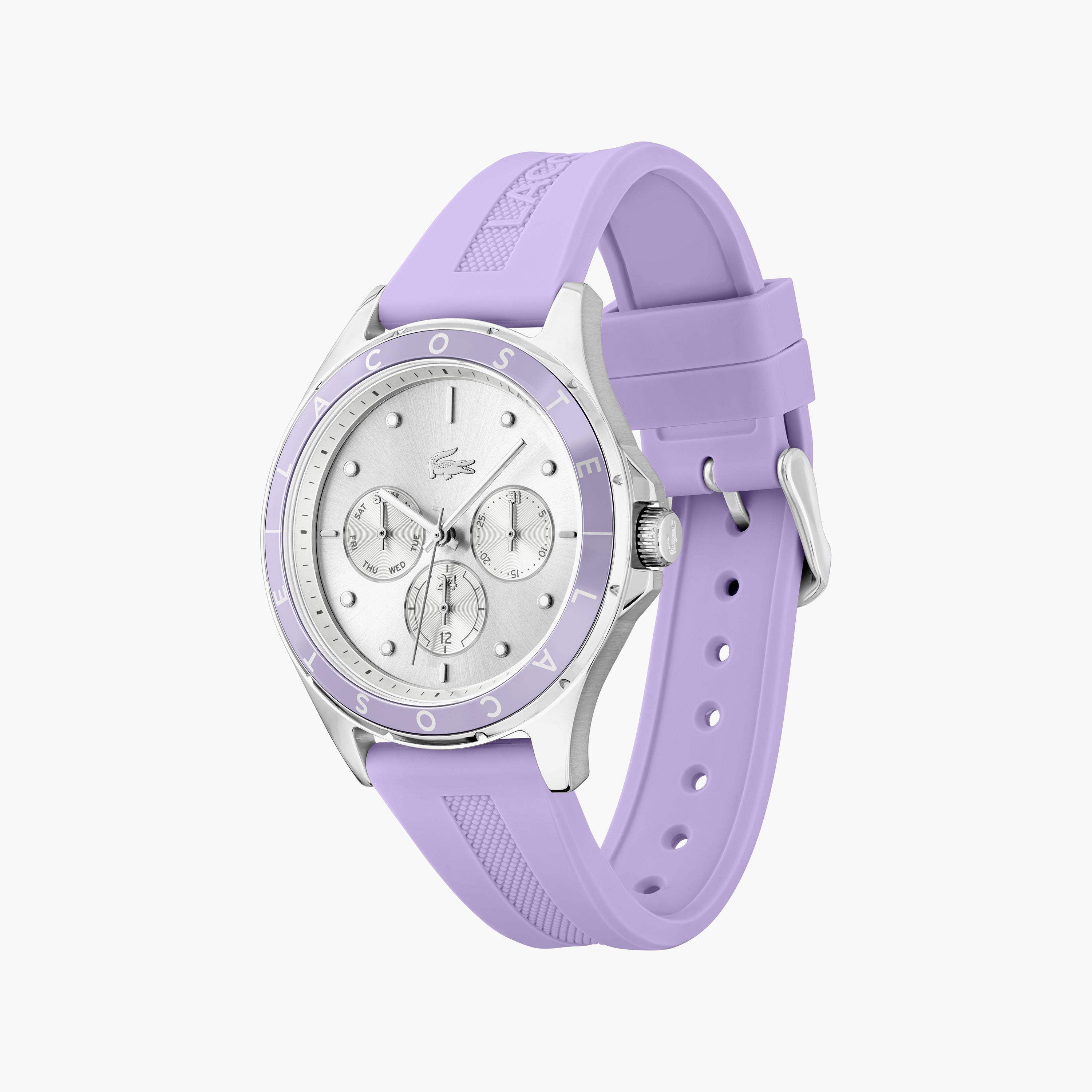 ساعة لاكوست ذو انالوج بسوار سيليكون بلون أرجواني للنساء | 2001300-women-watchesandjewellery-watches-image-2