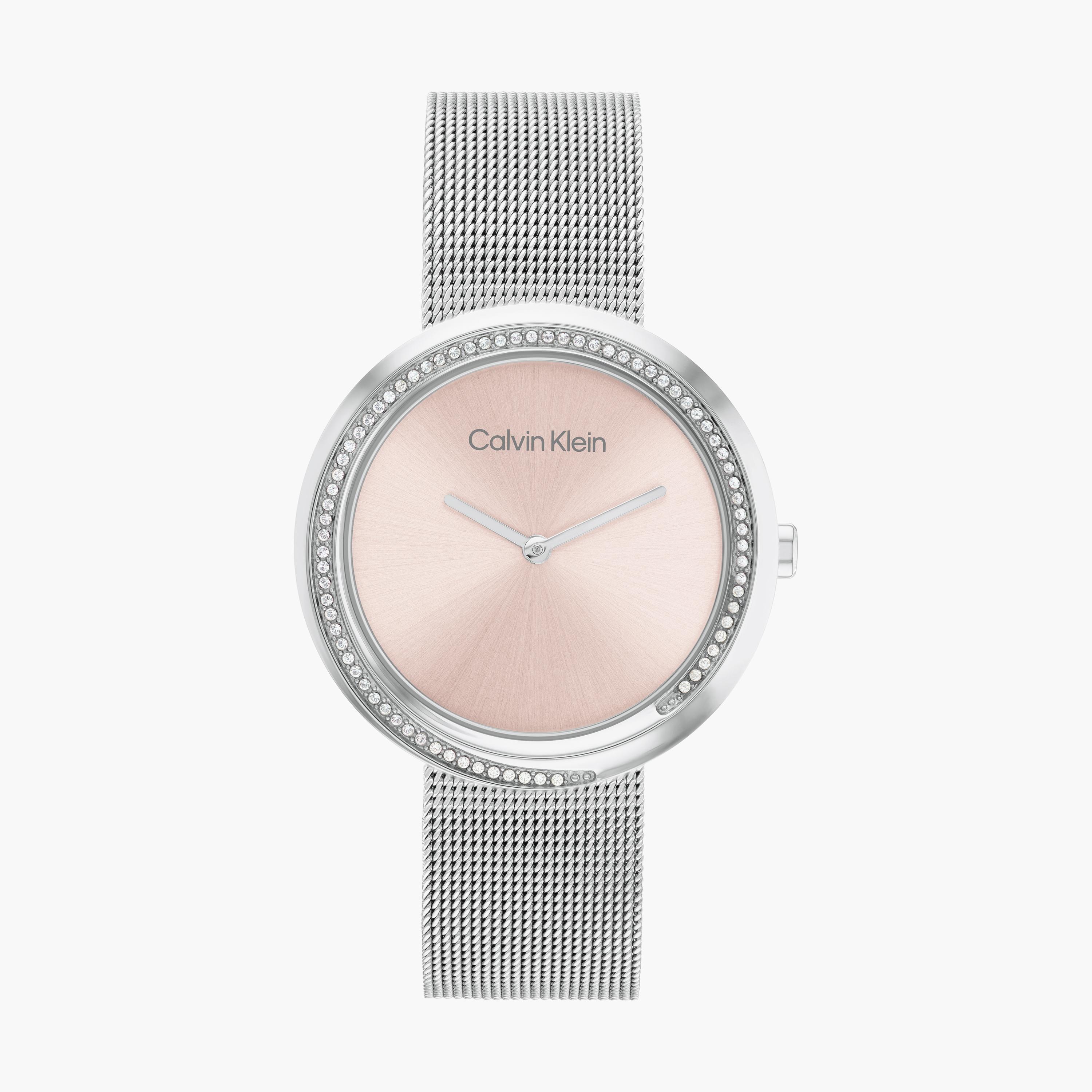 Calvin Klein Women's Silver Analog Stainless Steel Strap Watch | 25200149-women-watchesandjewellery-watches-image-1