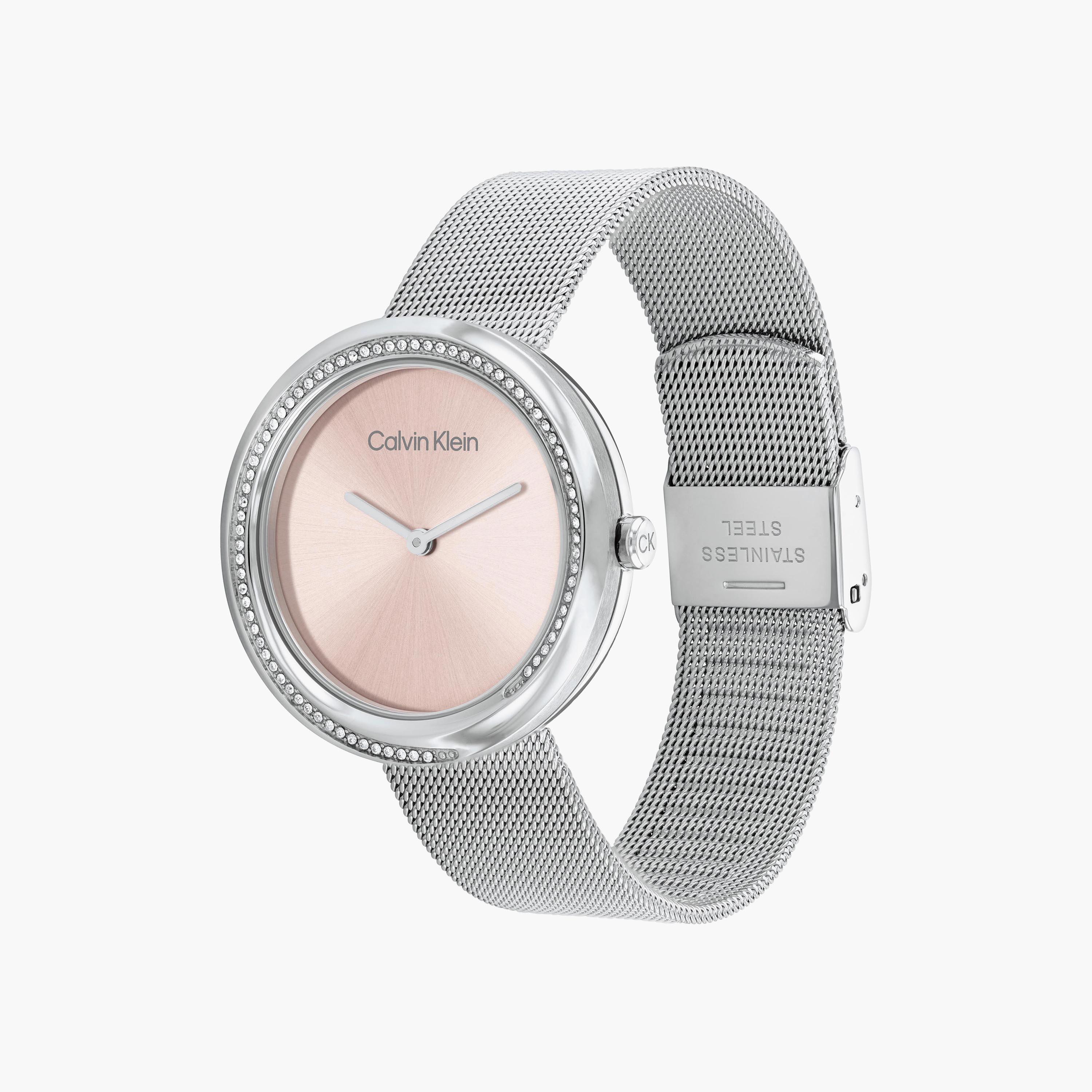 Calvin Klein Women's Silver Analog Stainless Steel Strap Watch | 25200149-women-watchesandjewellery-watches-image-2