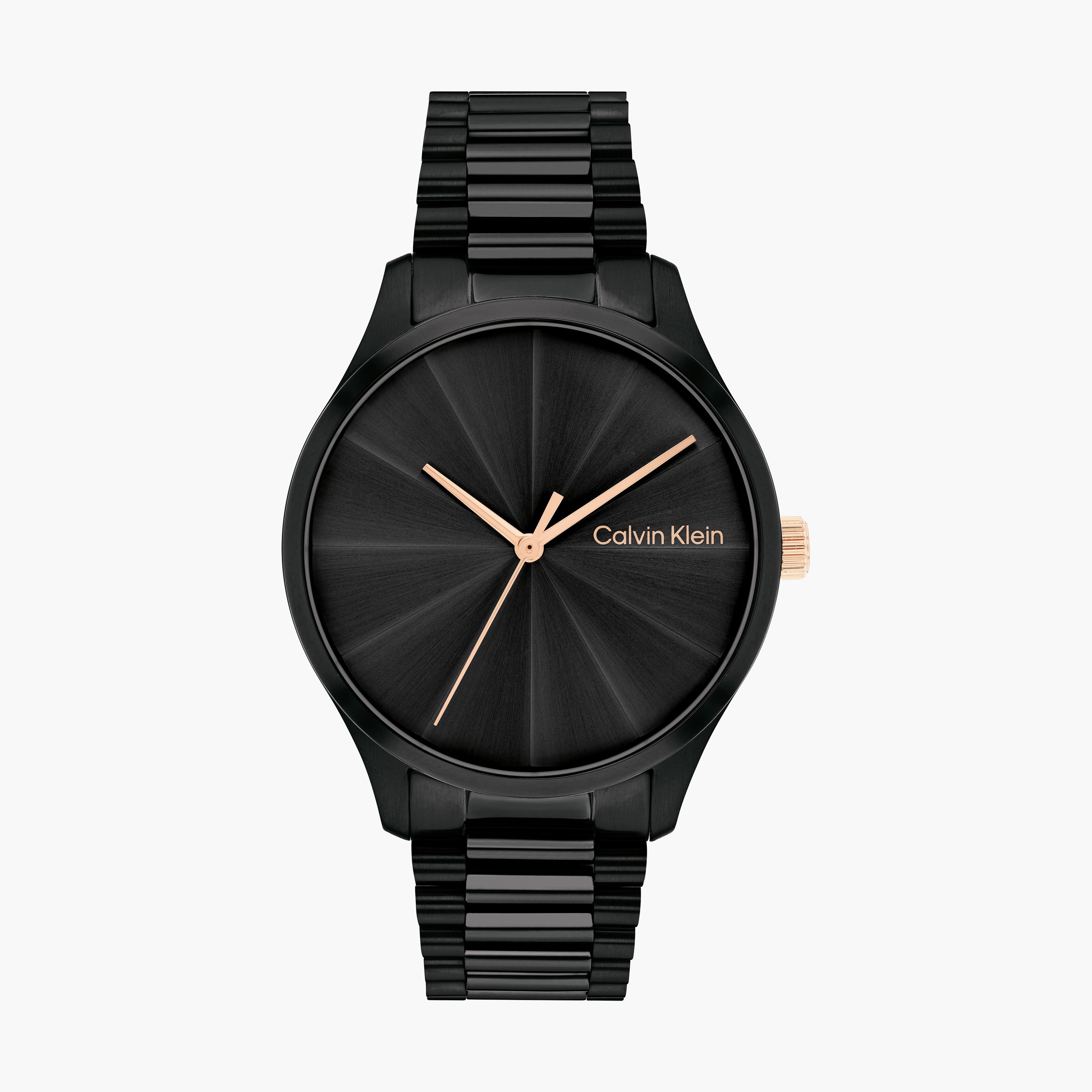 Calvin klein black watch on sale price