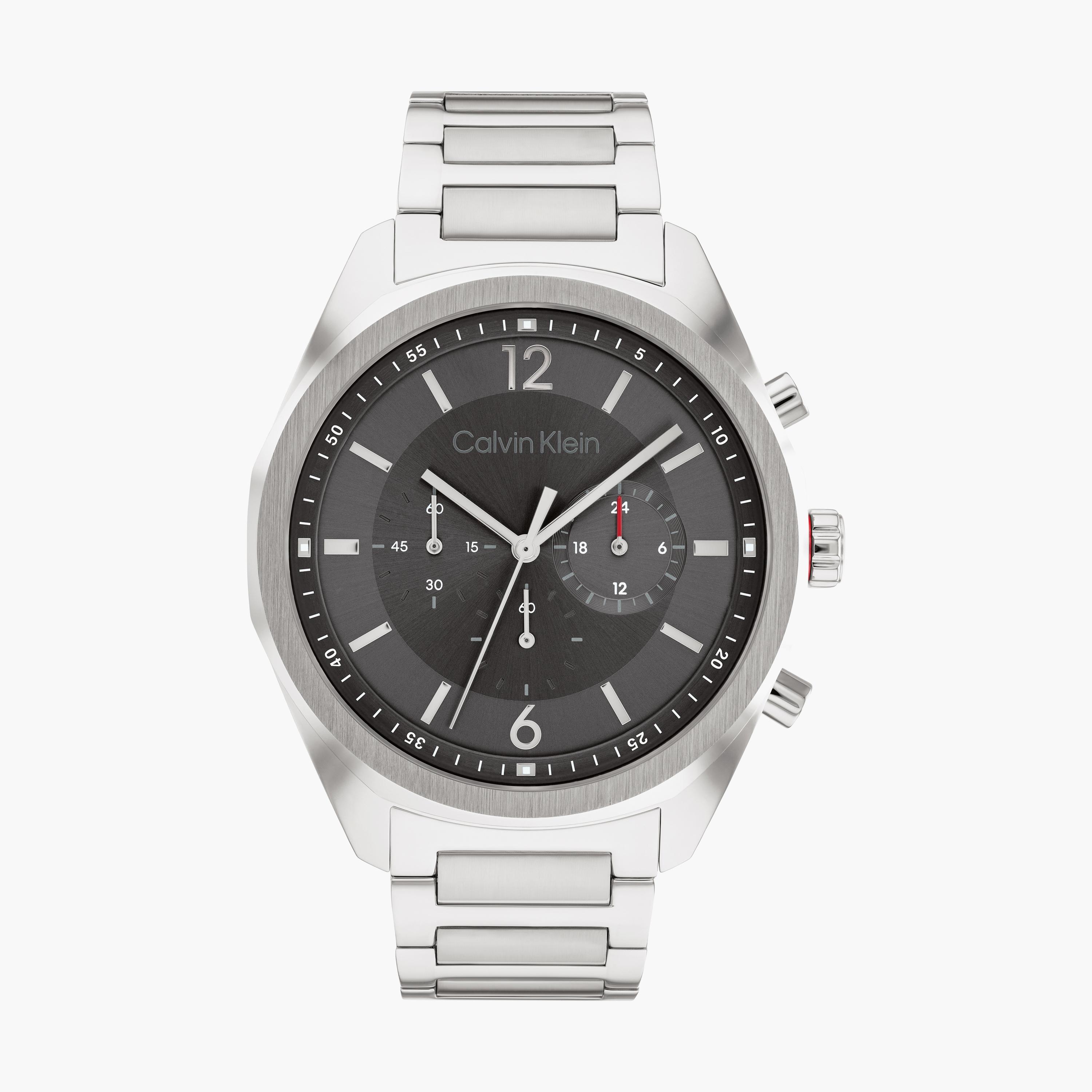 Calvin klein watch men's silver best sale