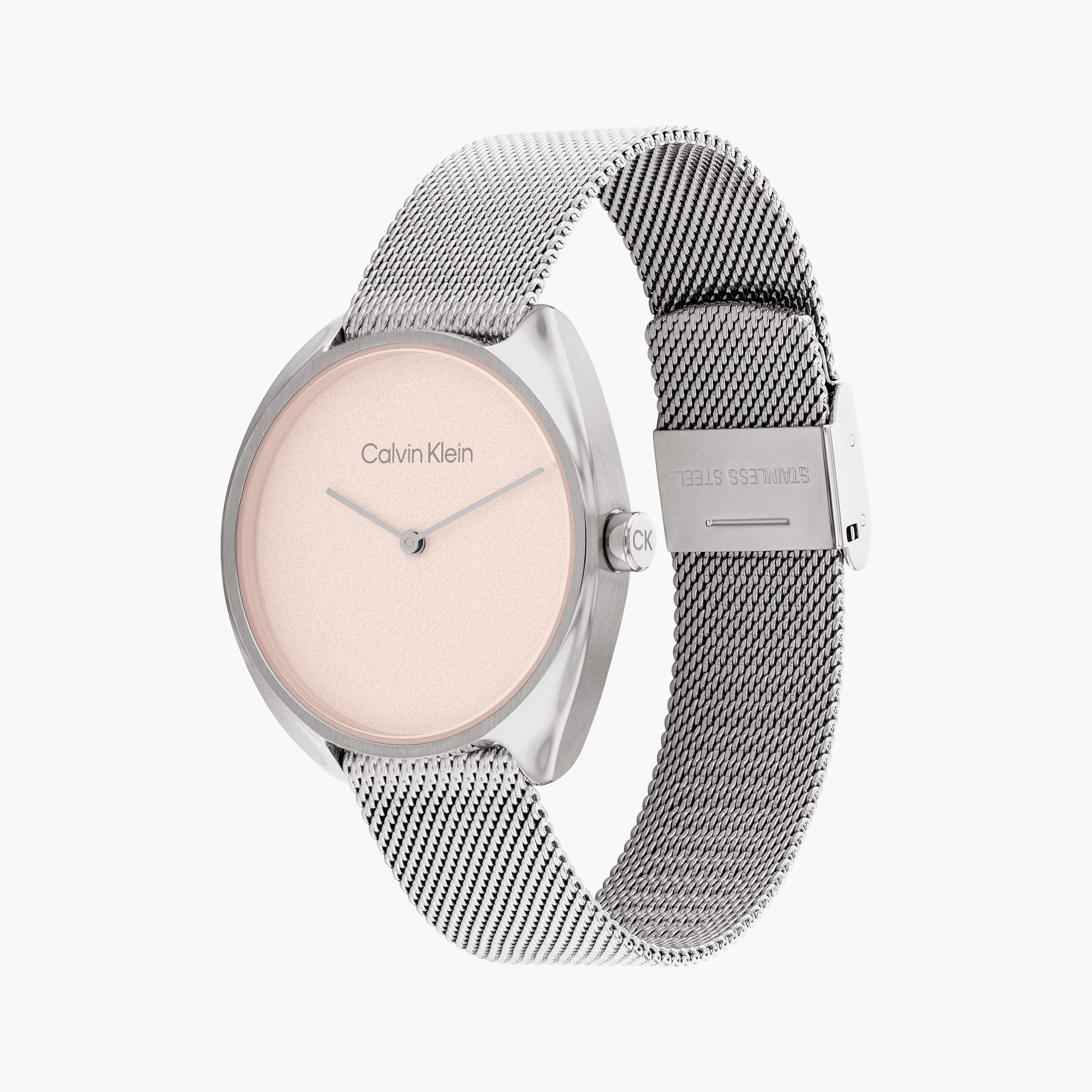 ساعة كالفن كلاين ذو انالوج للنساء بسوار فضي مع ستانلس ستيل | 25200269-women-watchesandjewellery-watches-image-2
