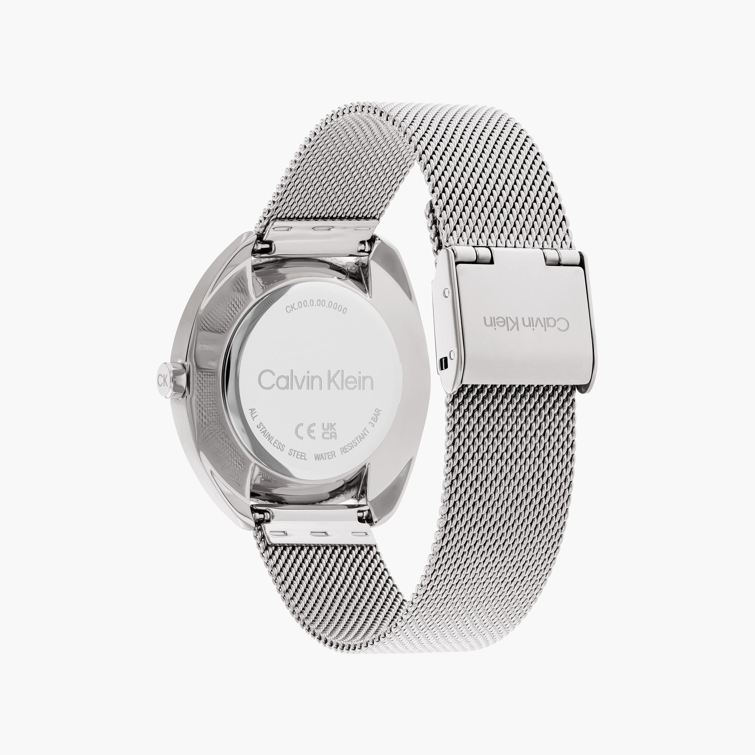 ساعة كالفن كلاين ذو انالوج للنساء بسوار فضي مع ستانلس ستيل | 25200269-women-watchesandjewellery-watches-image-3