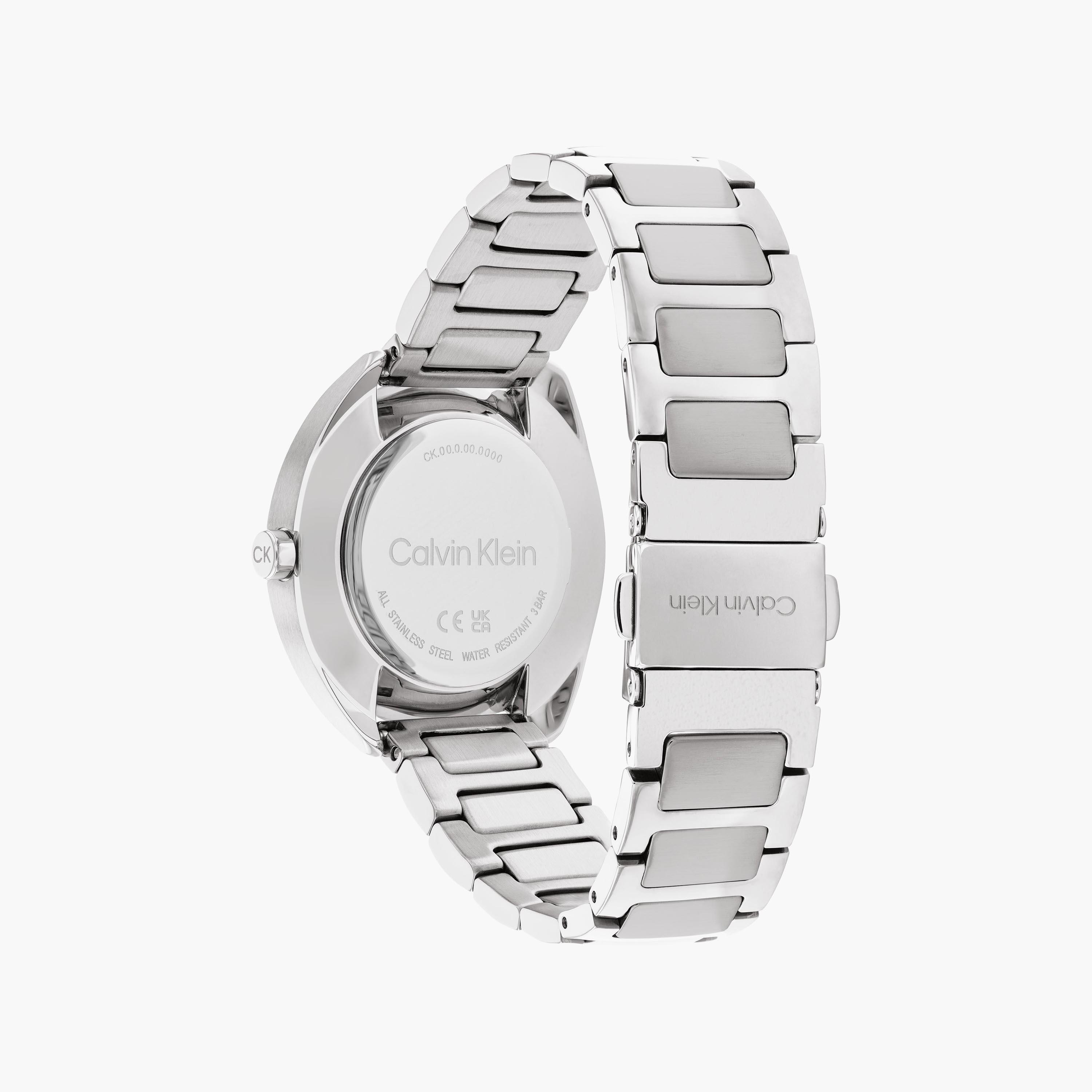 ساعة كالفن كلاين ذو انالوج للنساء بسوار فضي مع ستانلس ستيل | 25200275-women-watchesandjewellery-watches-image-3