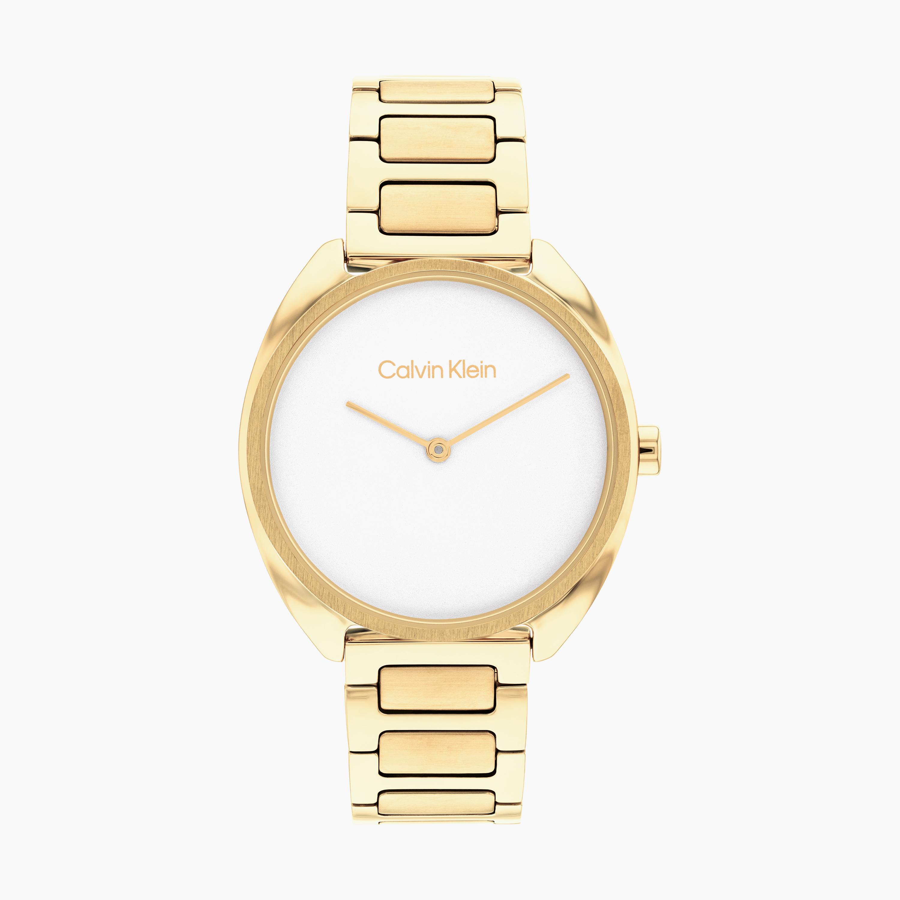 Calvin klein sales women's gold watch