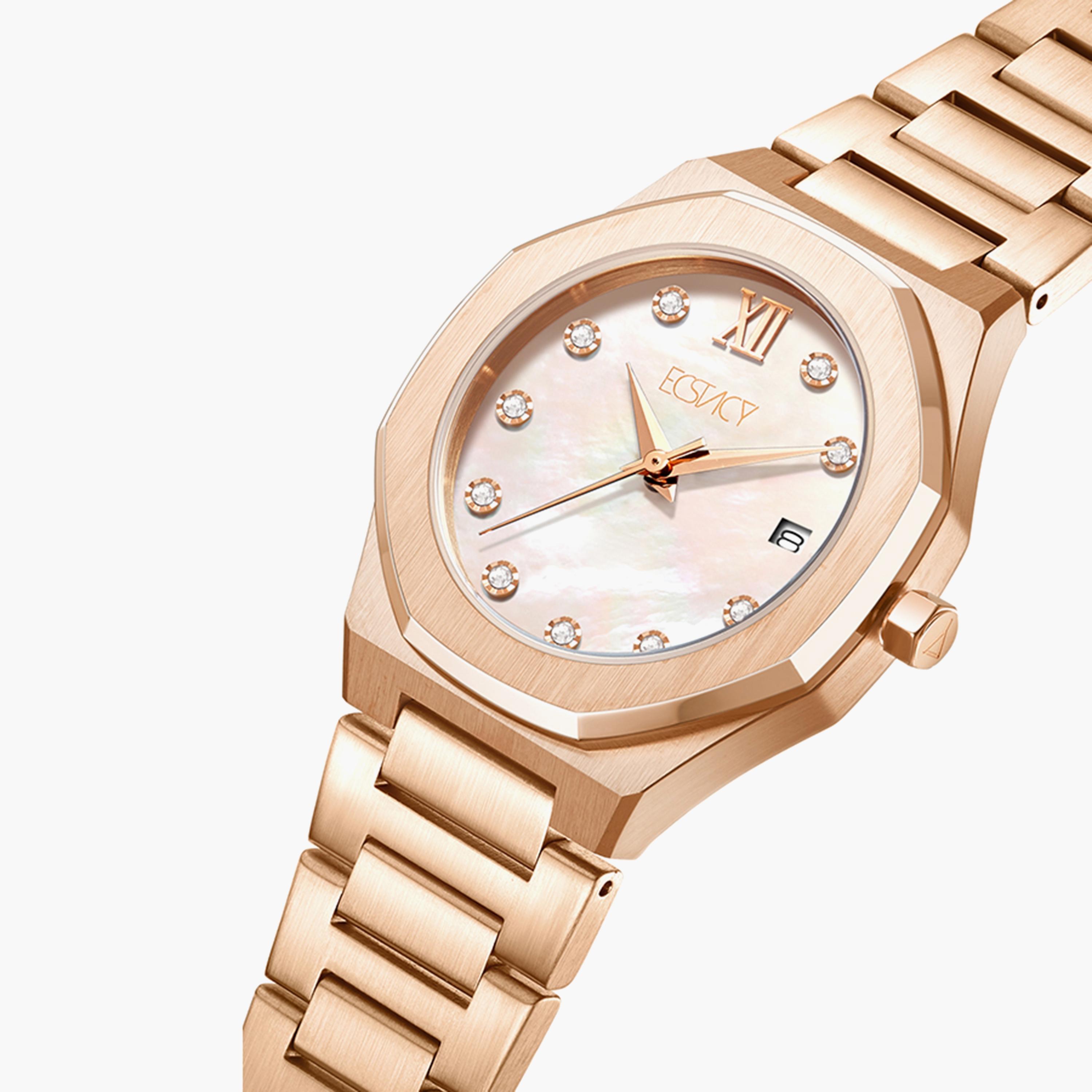 Ecstacy Women's Rose Gold Analog Stainless Steel Strap Watch | E22501-RBKM-women-watchesandjewellery-watches-image-2
