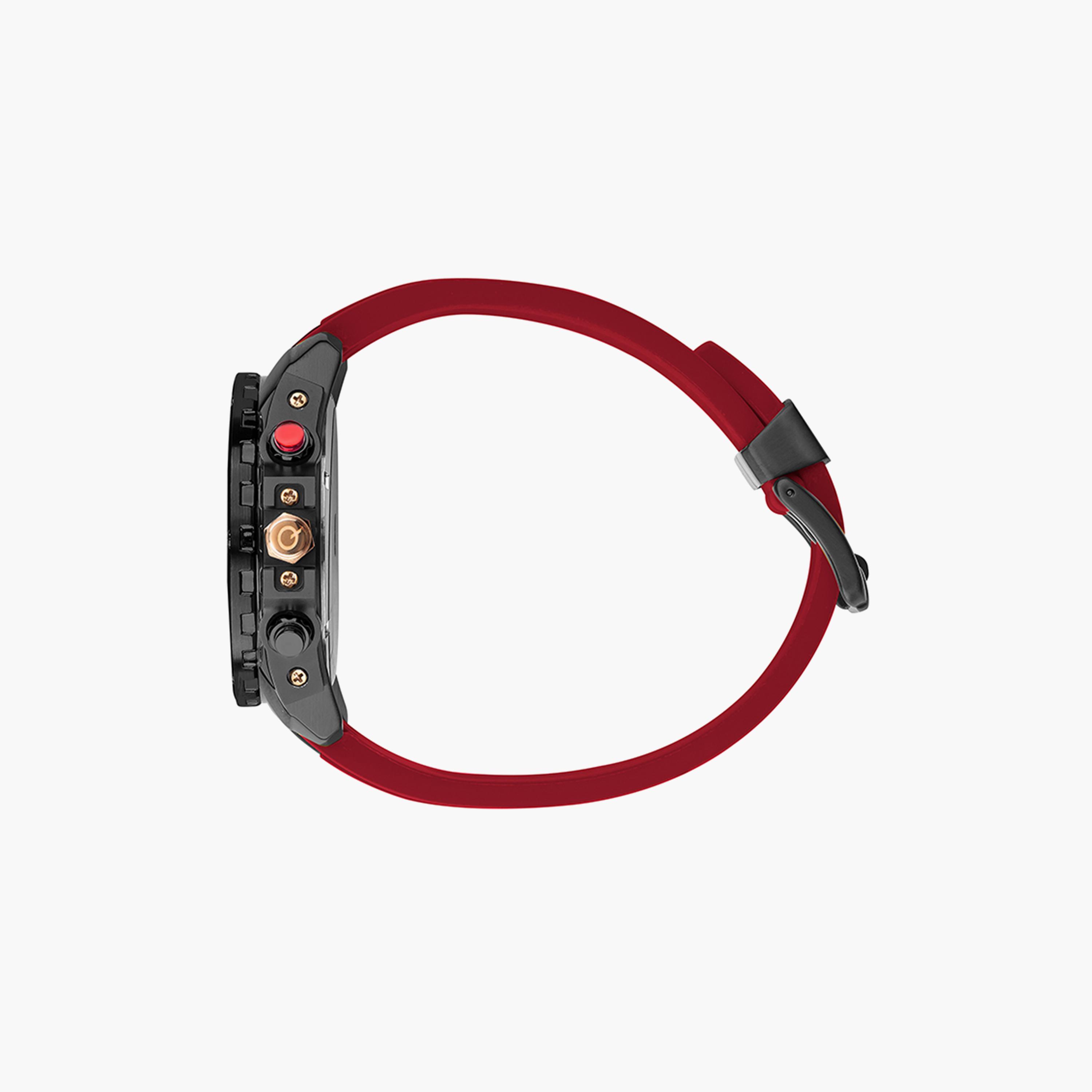 Quantum Men's Red Chronograph Silicone Strap Watch | HNG859.658-men-watchesandjewellery-watches-image-2