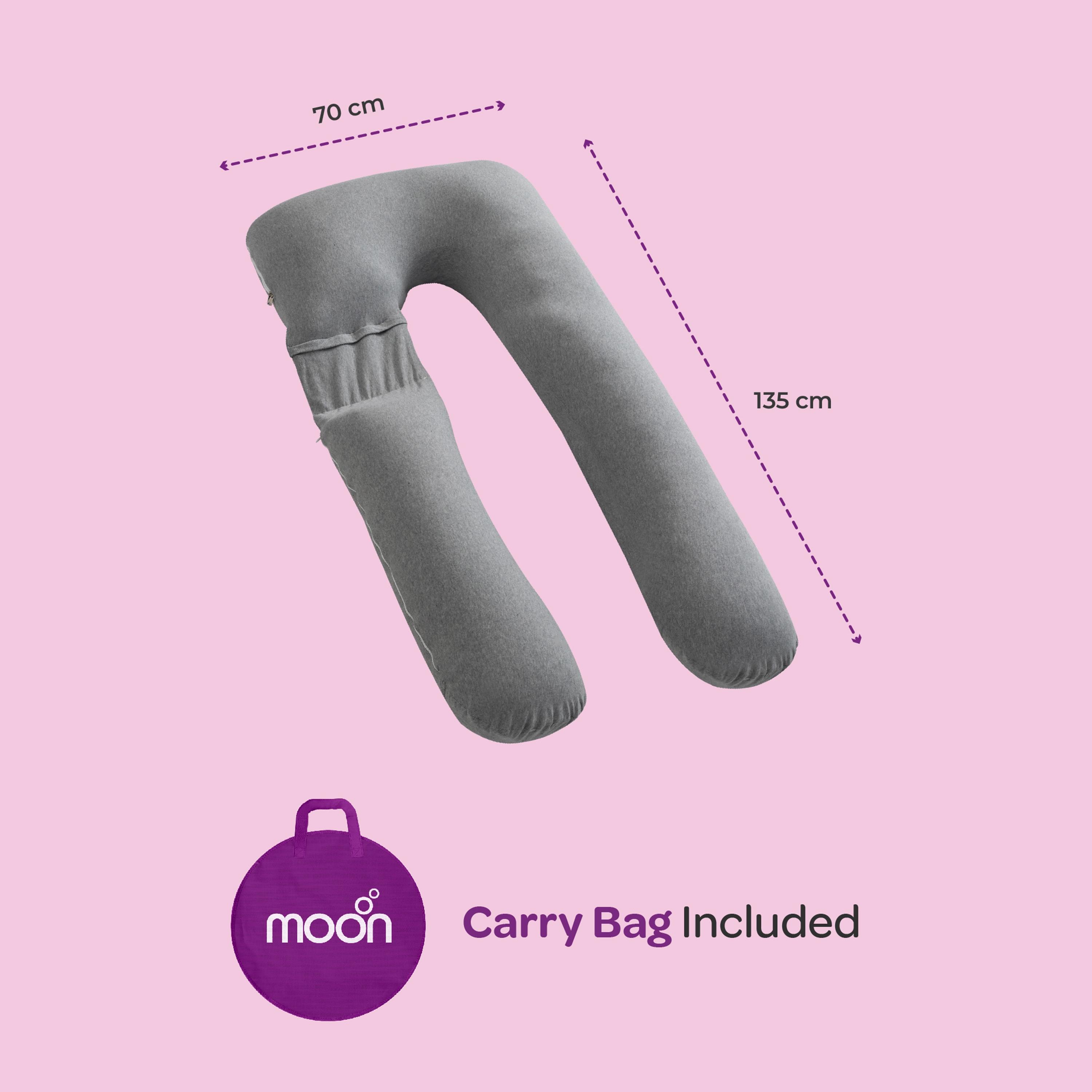 MOON Organic U Shaped Maternity Pillow with Detachable Back Support-baby-maternalcare-pregnancypillows-image-4