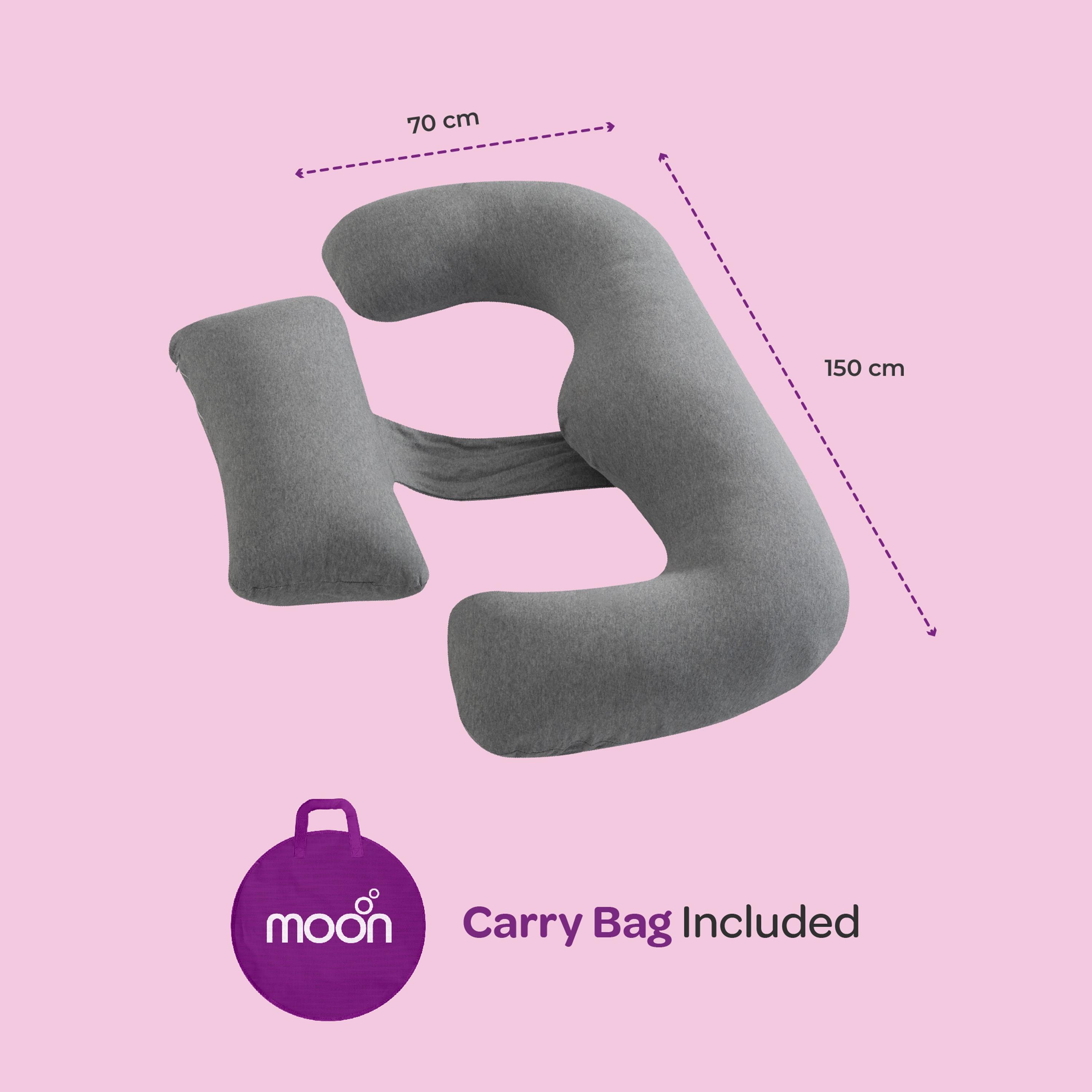 وسادة حمل عضوية متعددة الأوضاع مع داعم خلفي قابل للفصل من موون-baby-maternalcare-pregnancypillows-image-4
