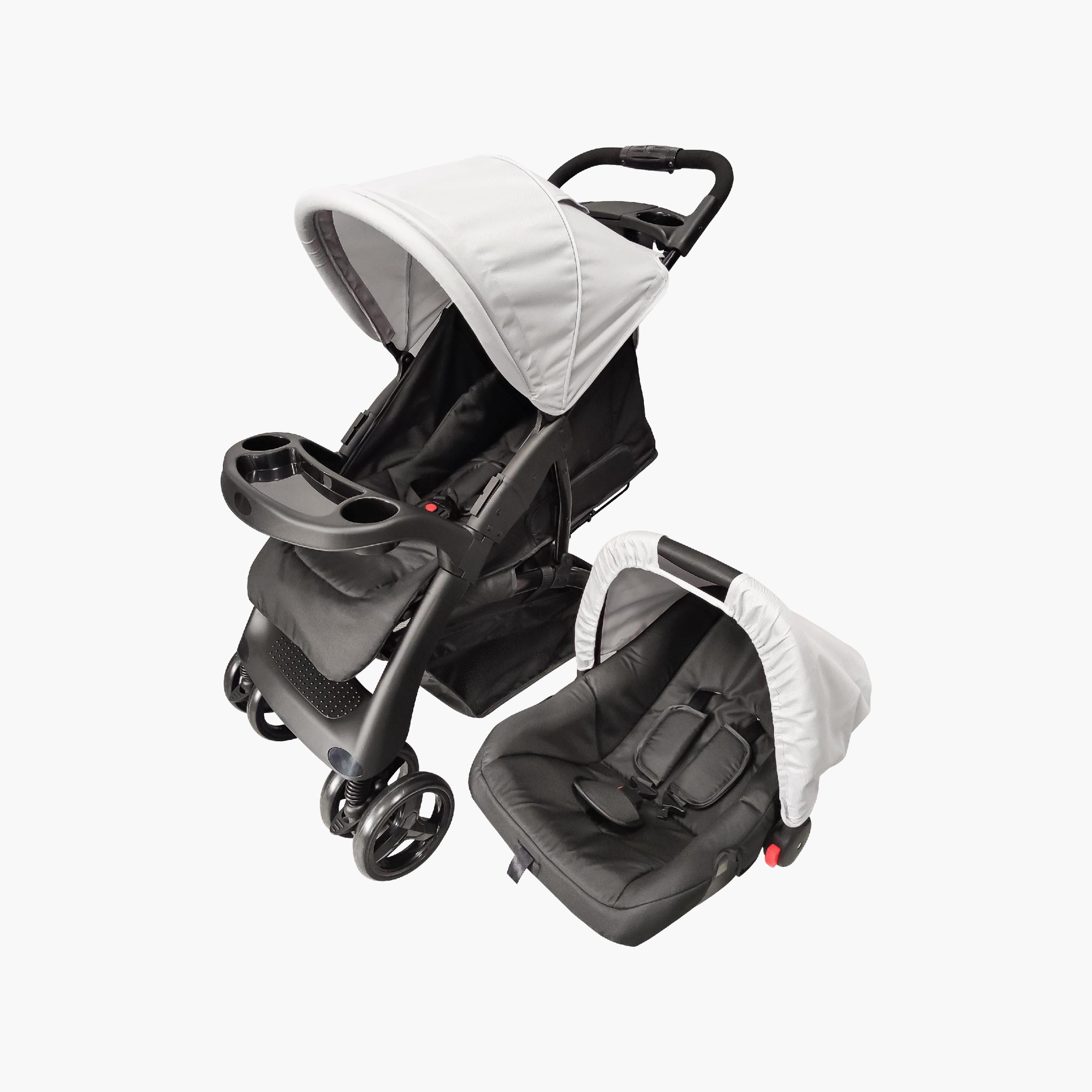 Buy MOON 2 in 1 Aria Baby Stroller with Detachable Carrier Car Seat Online Babyshop UAE