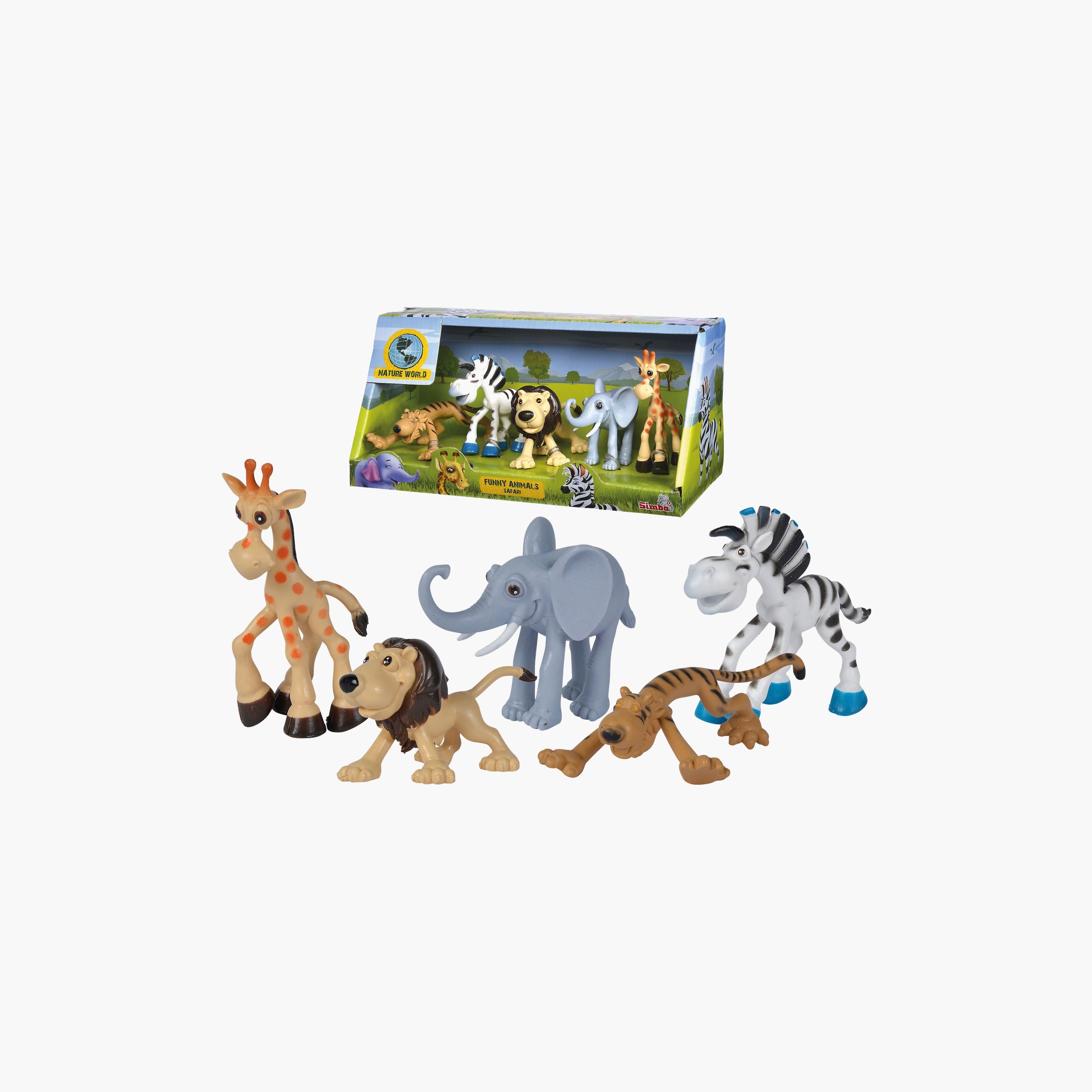 Simba Funny Animals – 6 Lustige Farm-Figuren Aus Kunststoff, 7–10 Cm Groß, Für Kinder Ab 3
